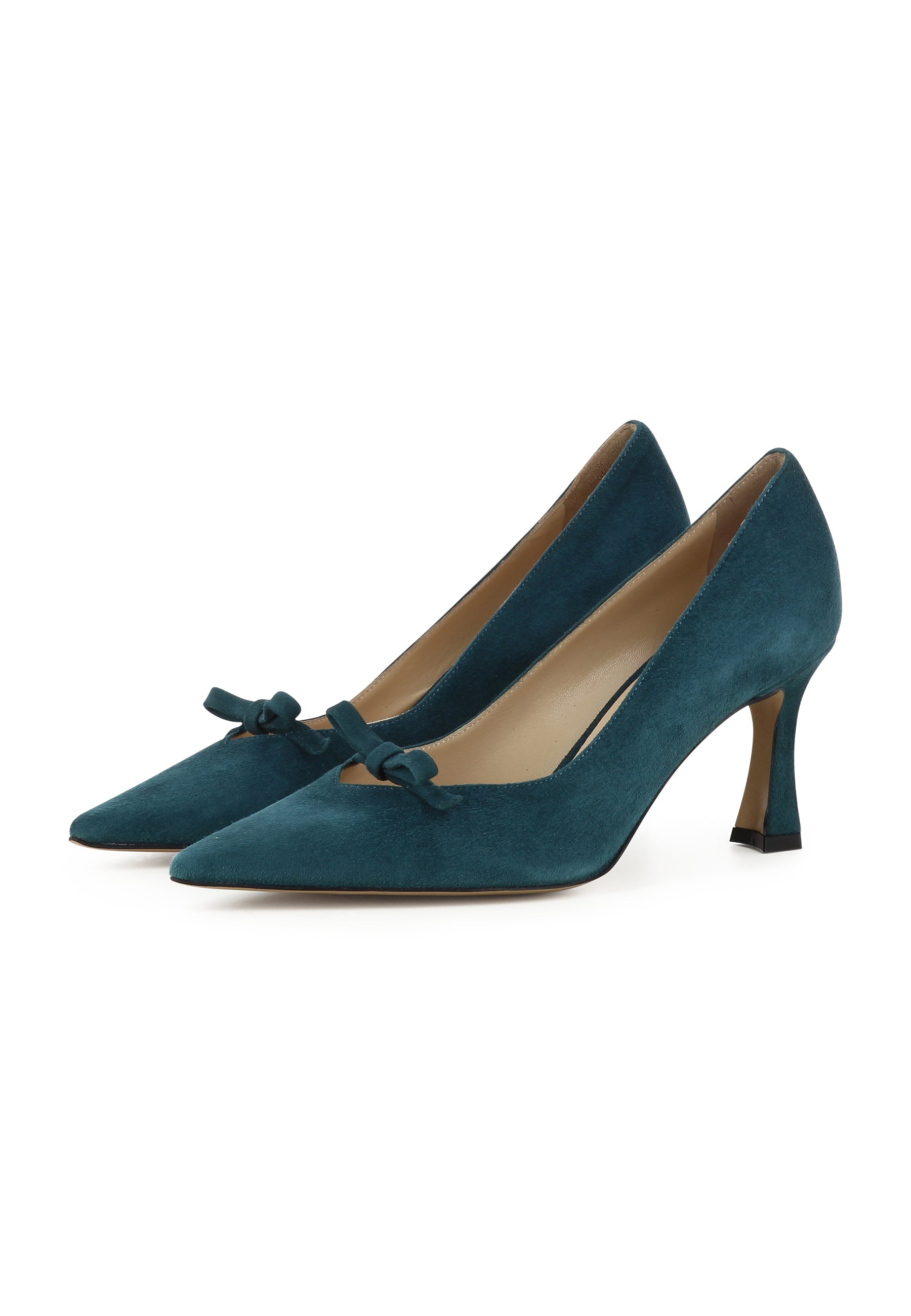 PENELOPE Damen Pumps  -  Rauleder Petrol