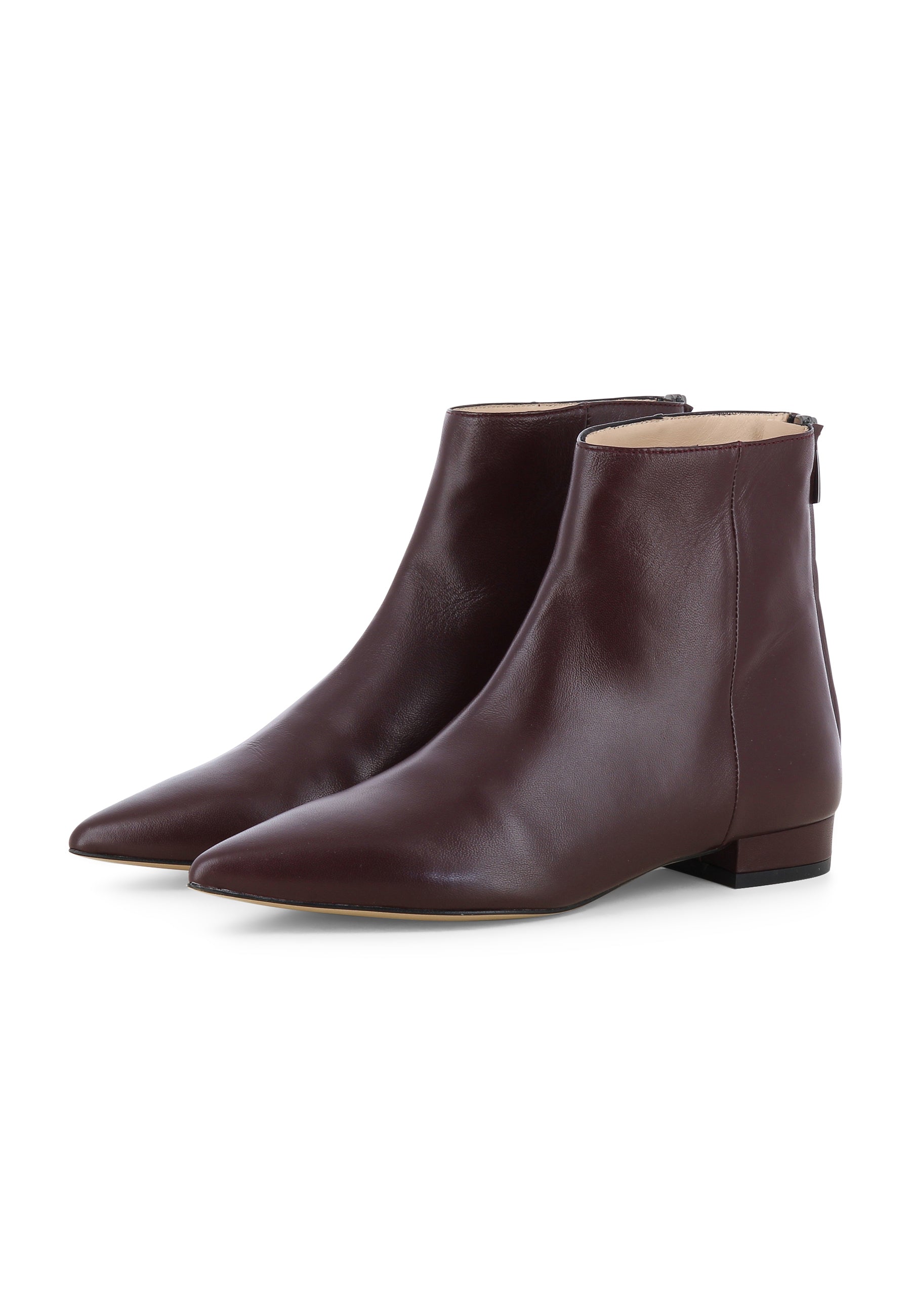 FRANCA Damen Stiefelette  -  Glattleder Bordeaux