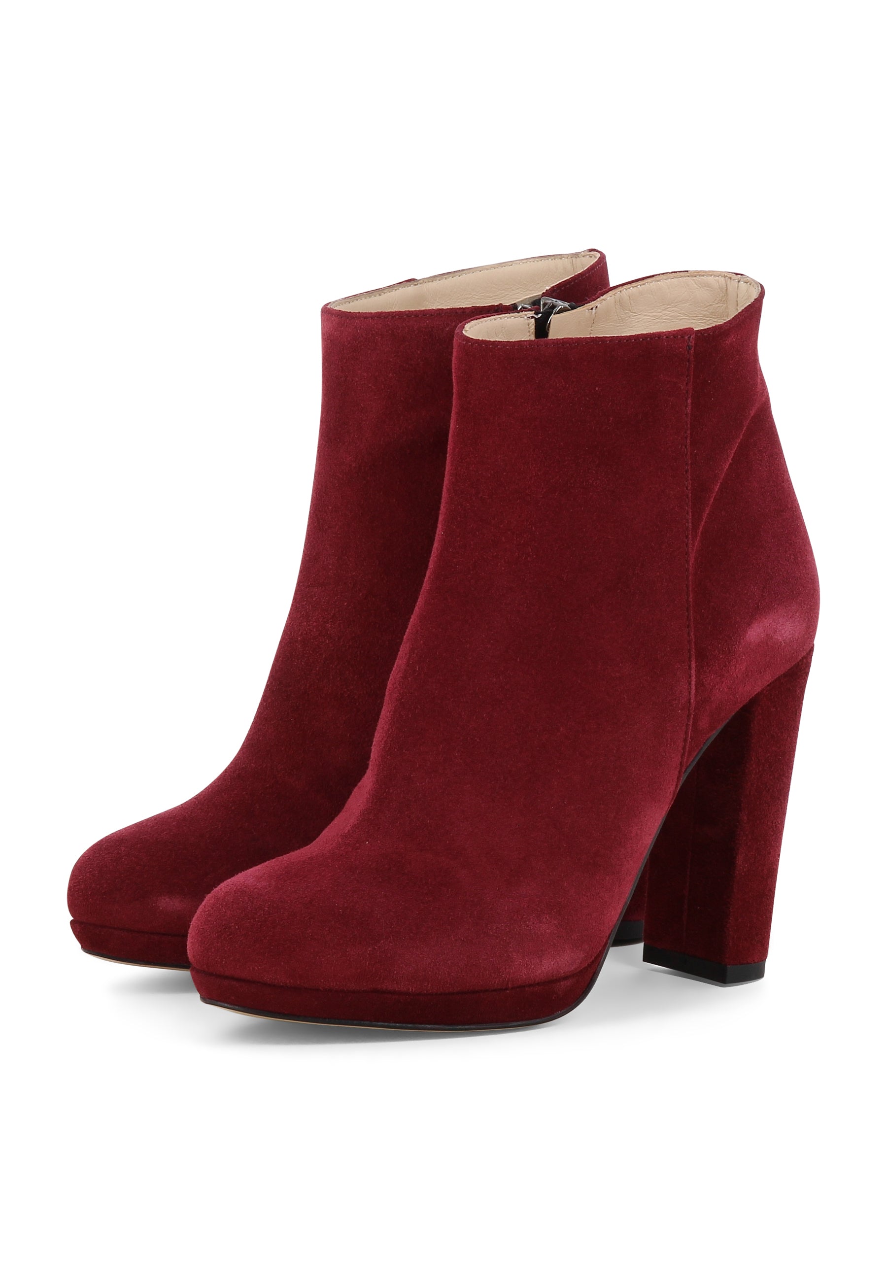 CRISTINA Damen Stiefelette  -  Rauleder Bordeaux