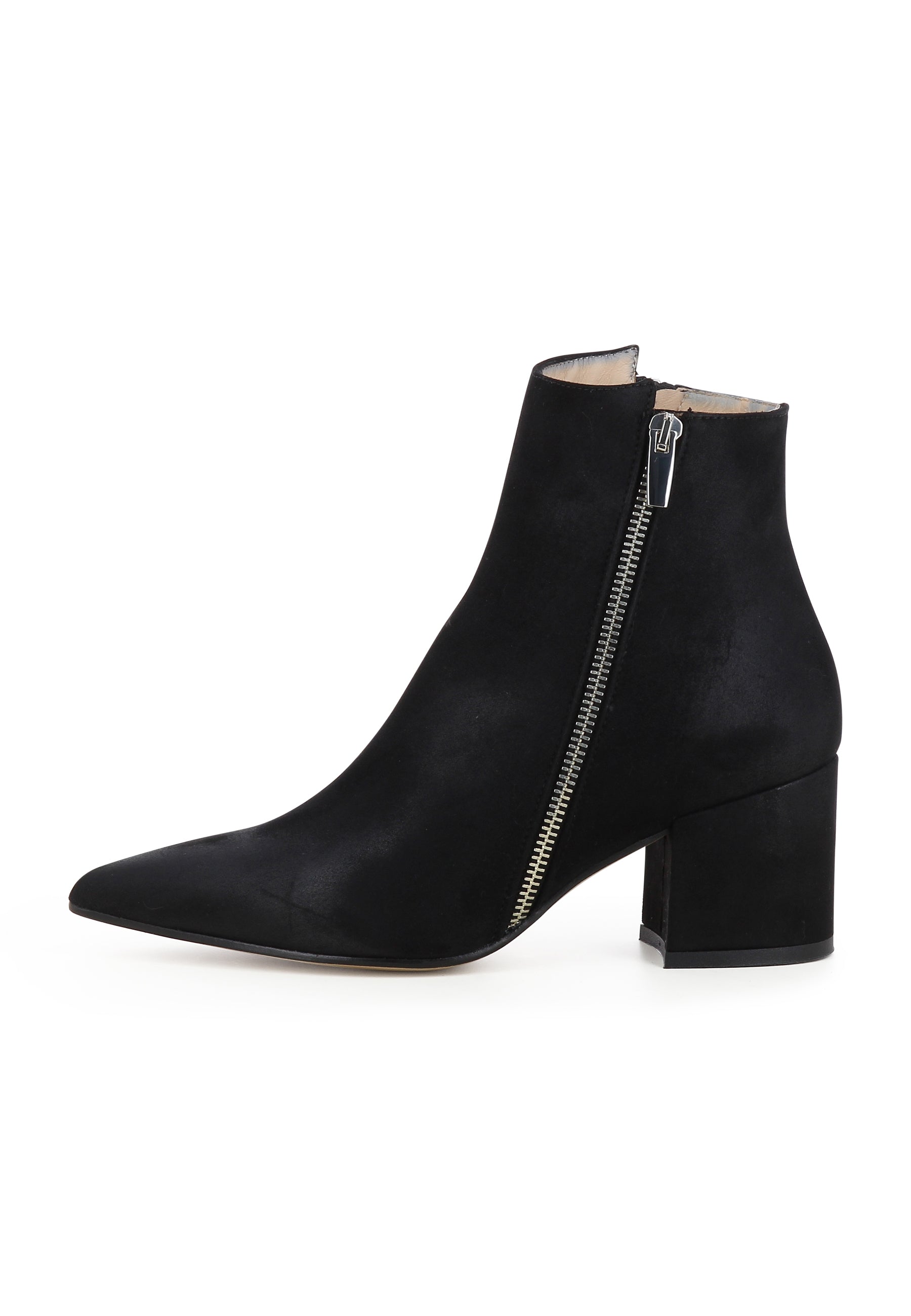 DARIANA Damen Stiefelette  -  Nubukleder Schwarz