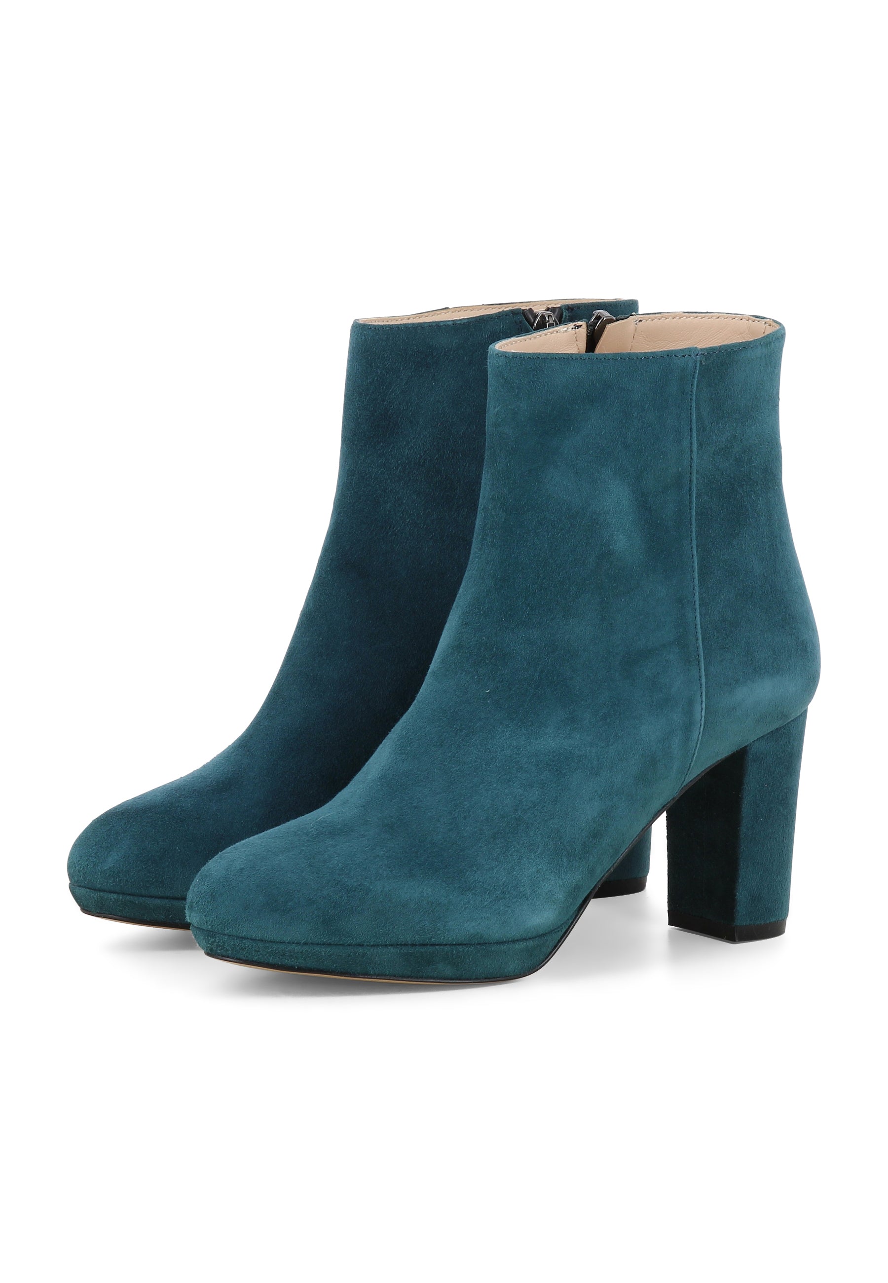 BIANCA Damen Stiefelette  -  Rauleder Petrol