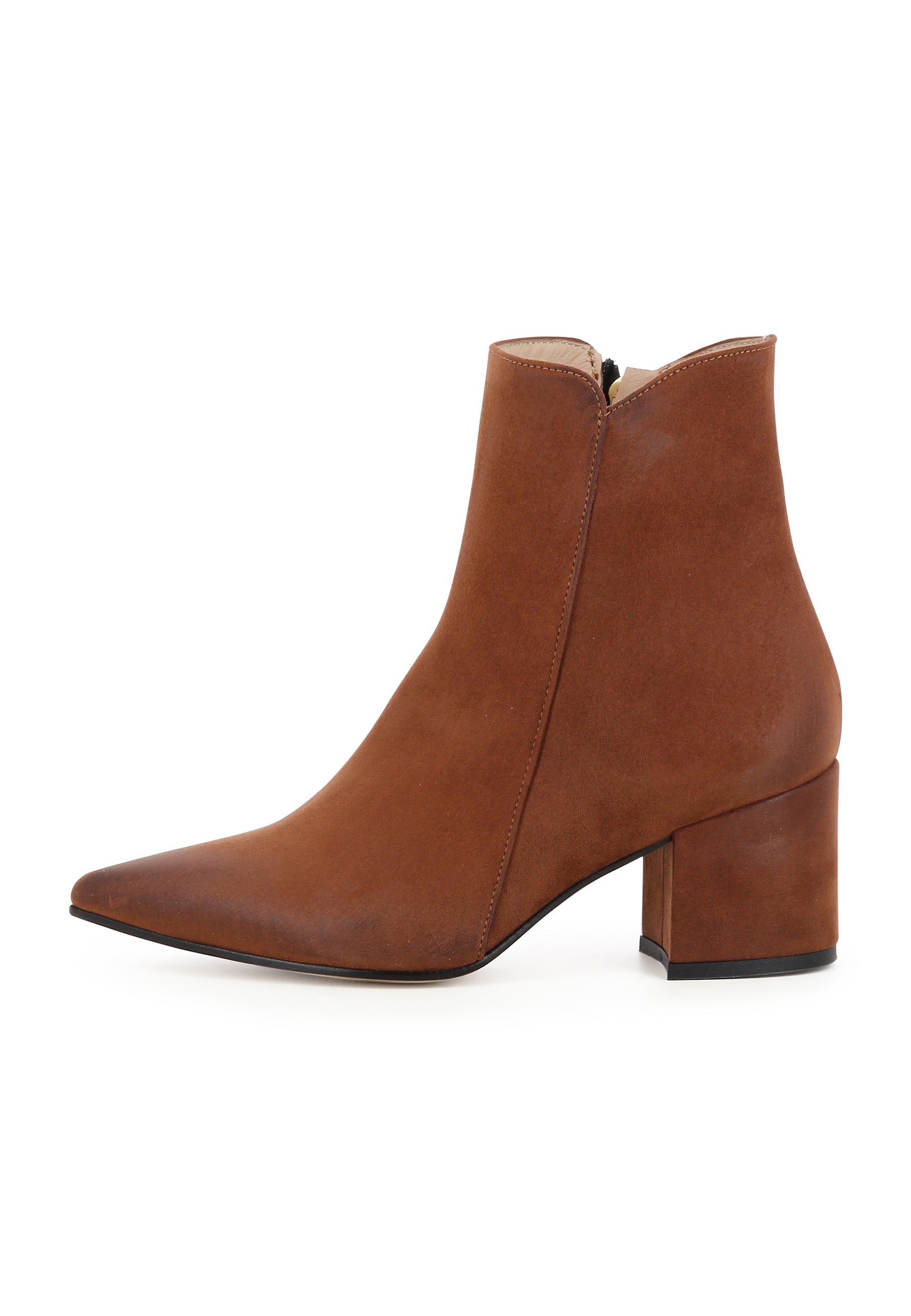 DARIANA Damen Stiefelette  -  Nubukleder Braun