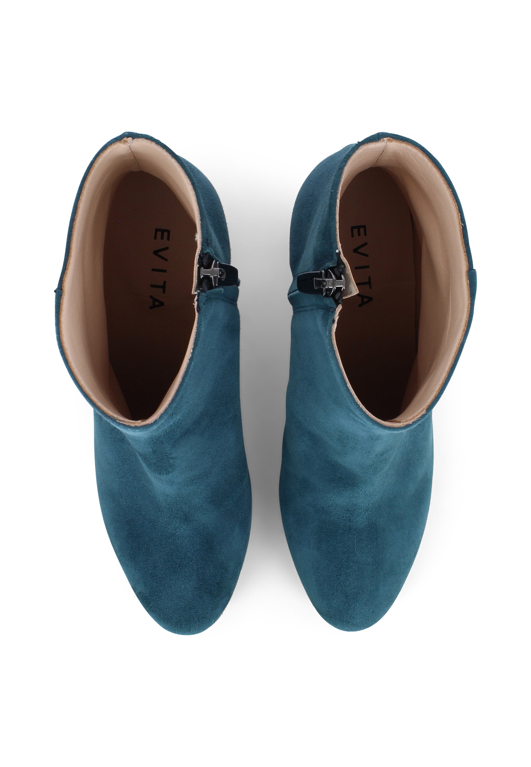 BIANCA Damen Stiefelette  -  Rauleder Petrol