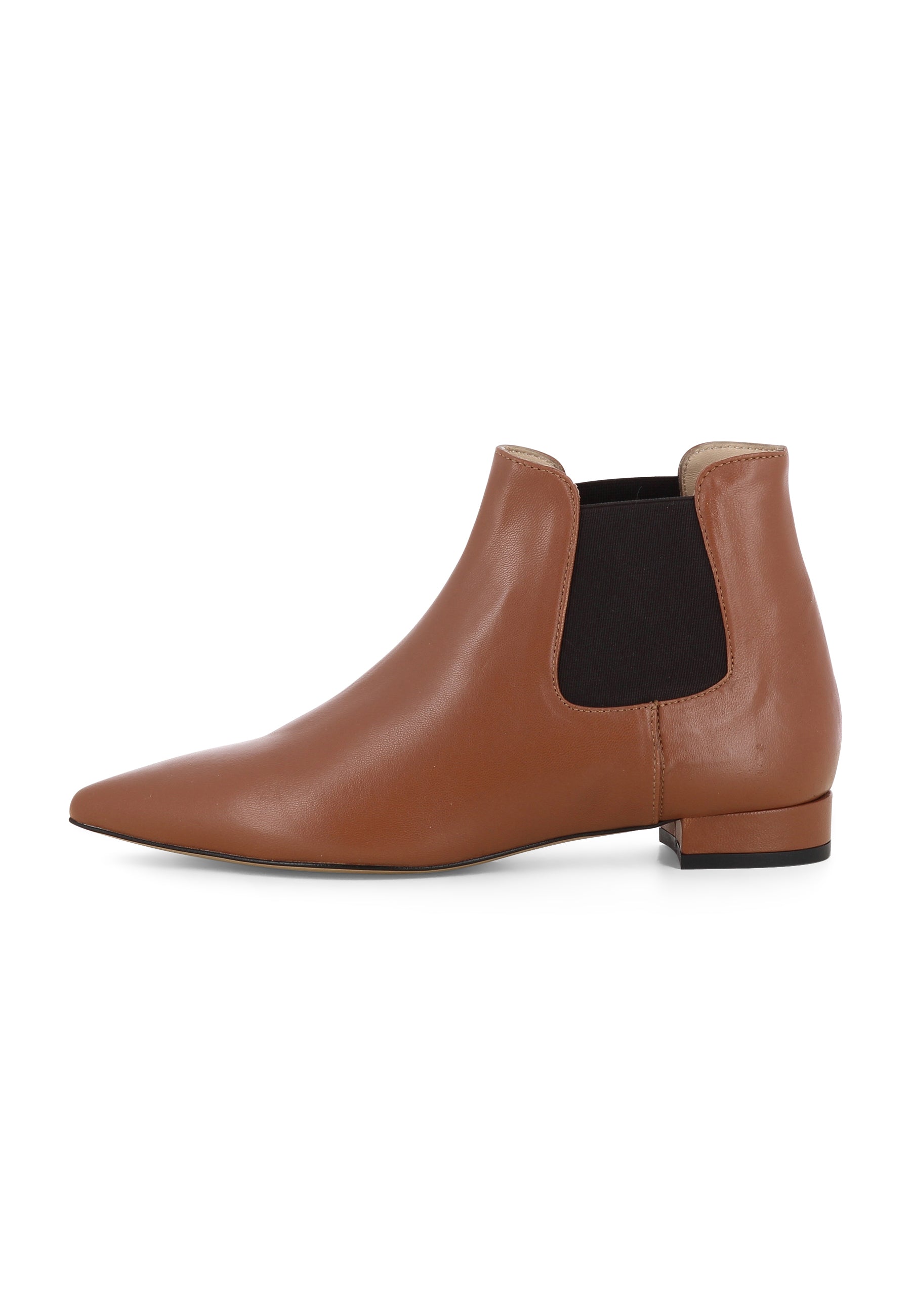 FRANCA Damen Reiterstiefelette   -  Glattleder Cognac