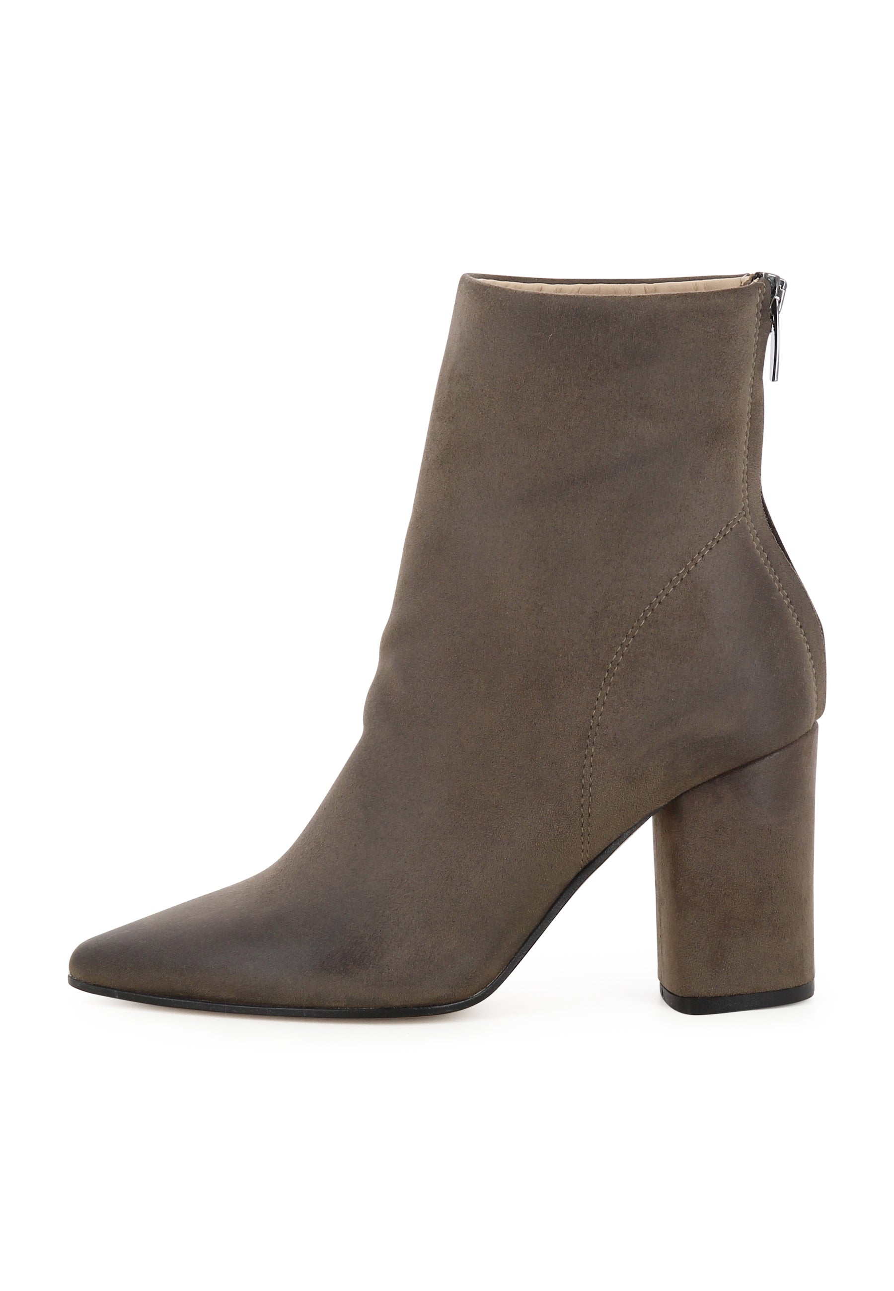 IDA Damen Stiefelette  -  Nubukleder Taupe