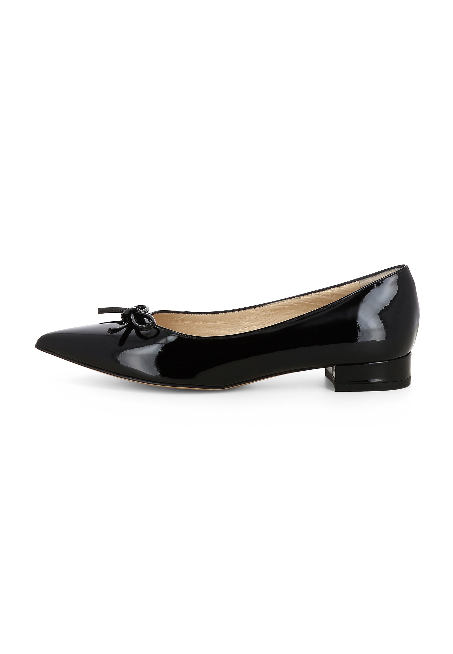 FRANCA Damen Flats  -  Lackleder schwarz