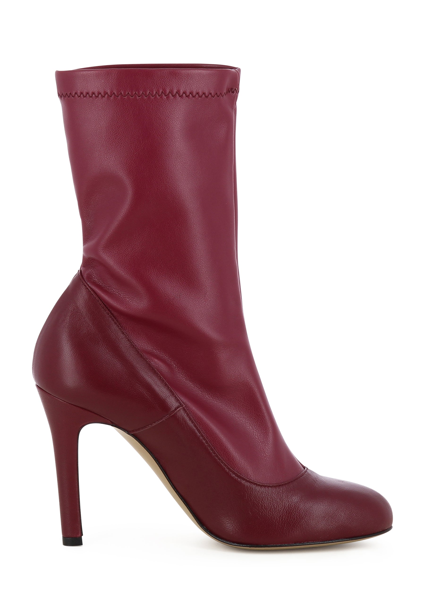 CRISTINA Damen Stiefelette  -  Glattleder Bordeaux