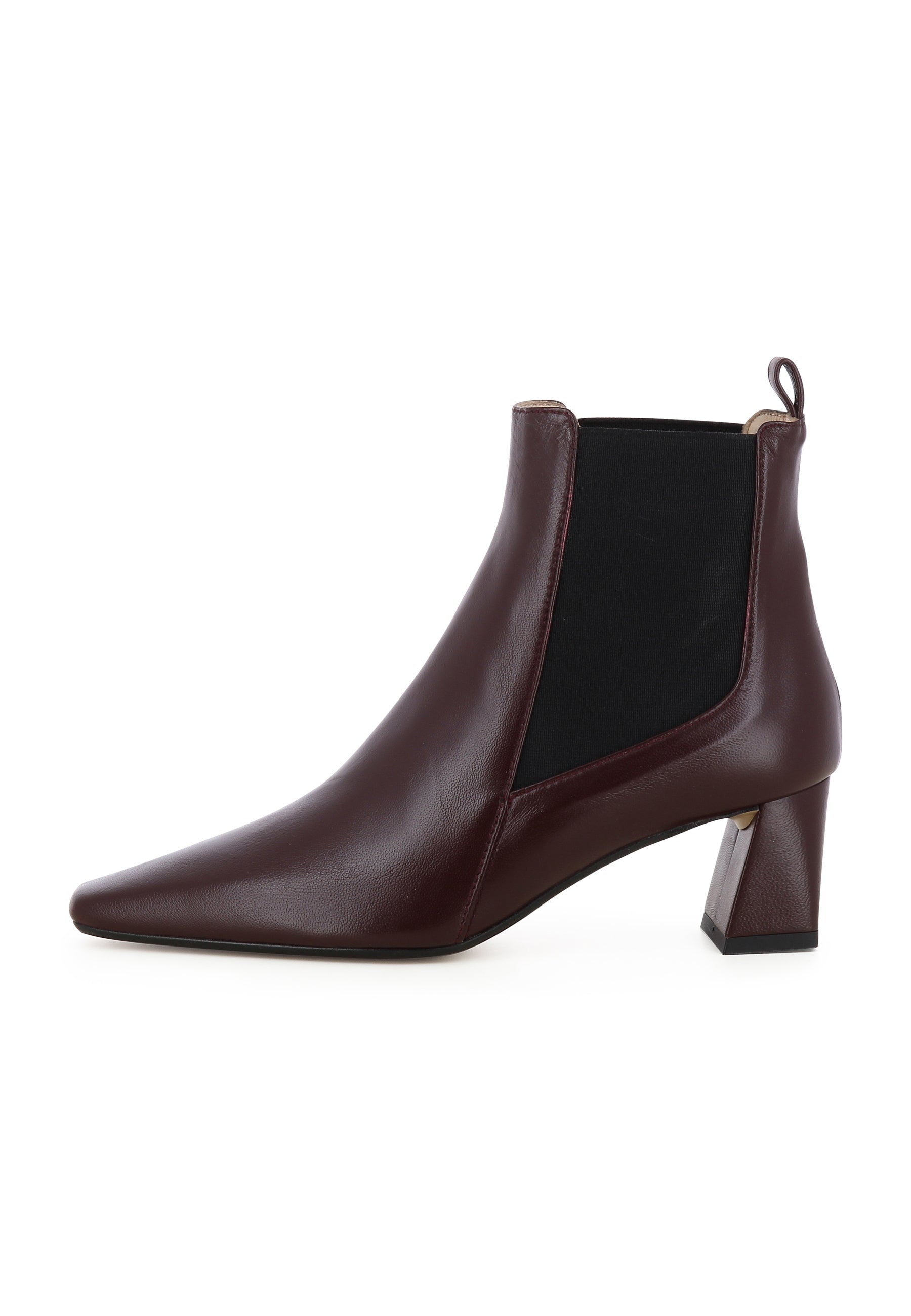 VANESSA Damen Stiefelette  -  Glattleder Bordeaux