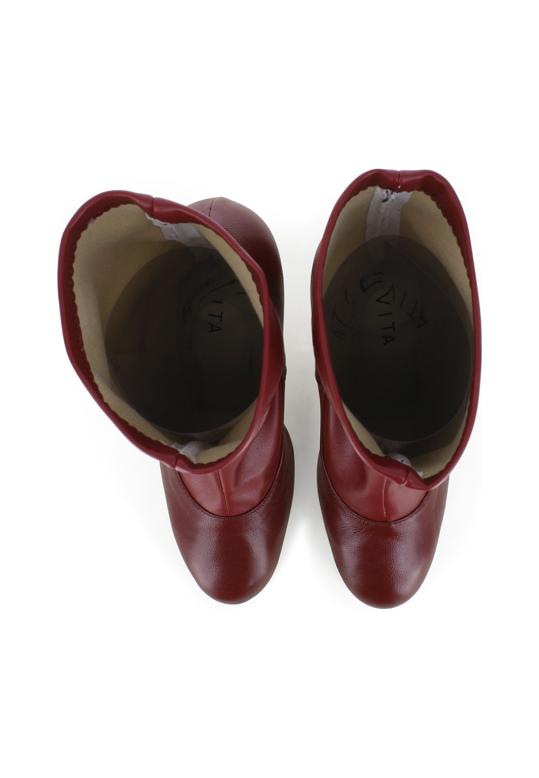 CRISTINA Damen Stiefelette  -  Glattleder Bordeaux