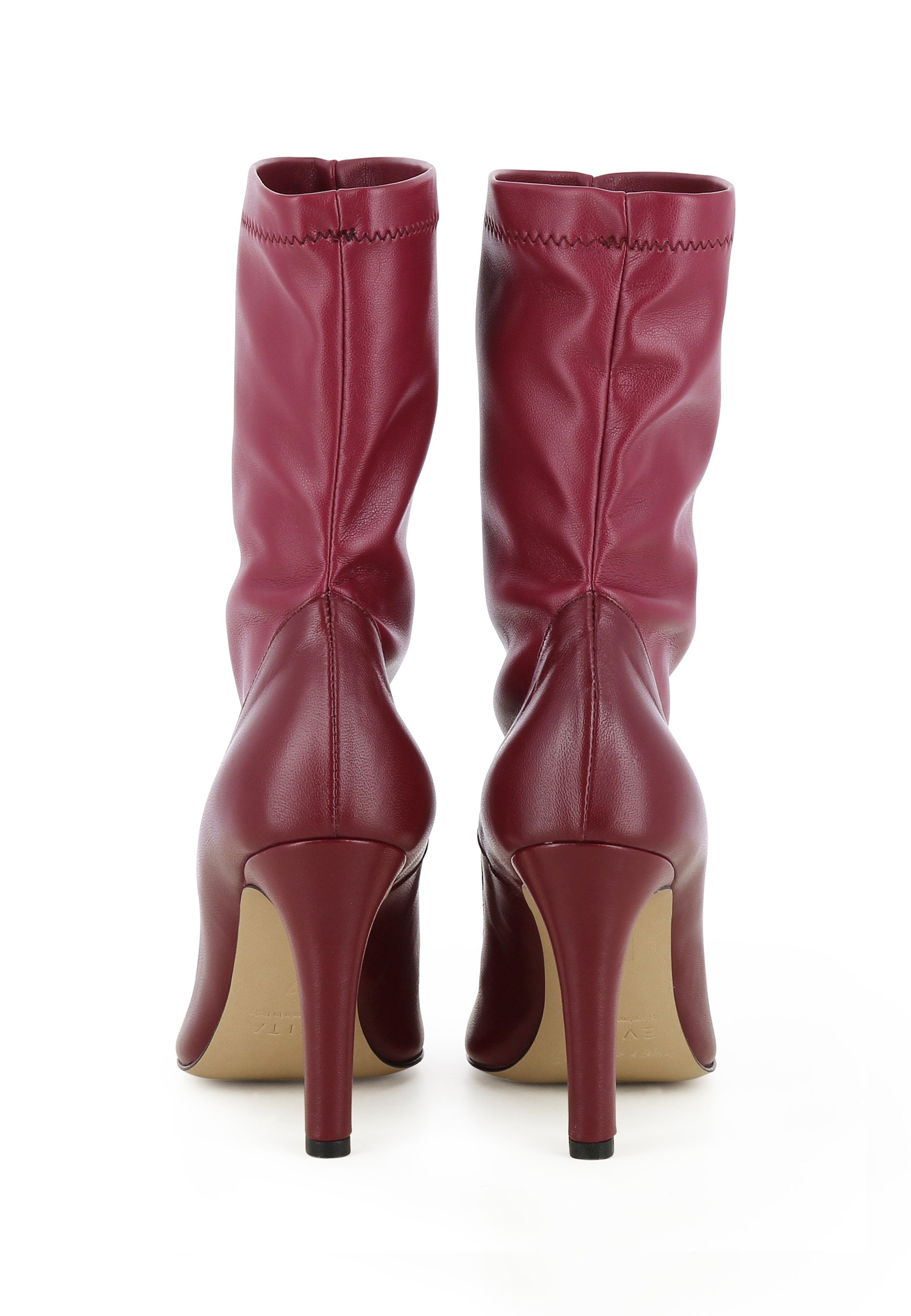 CRISTINA Damen Stiefelette  -  Glattleder Bordeaux