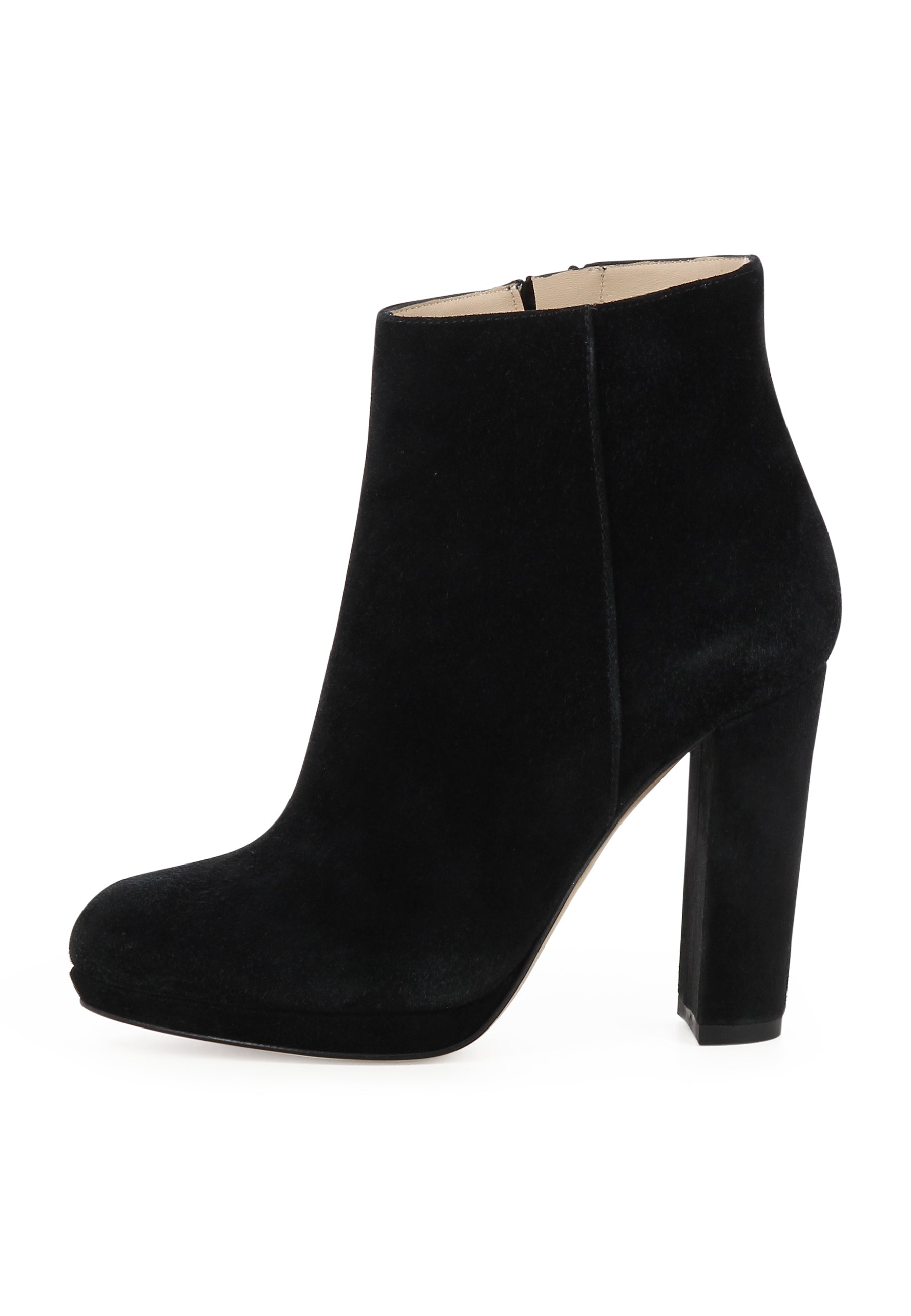CRISTINA Damen Stiefelette  -  Rauleder Schwarz