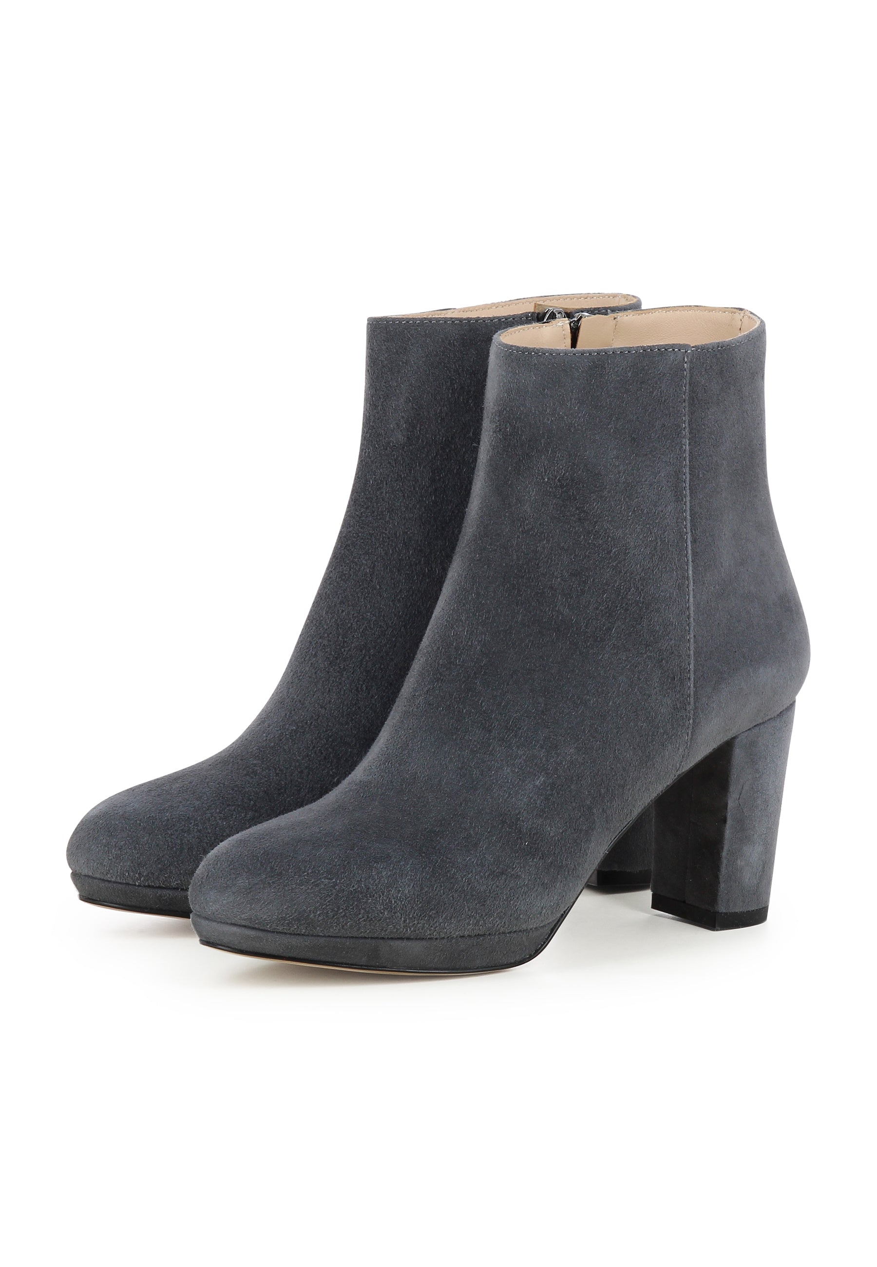 BIANCA Damen Stiefelette  -  Rauleder Grau