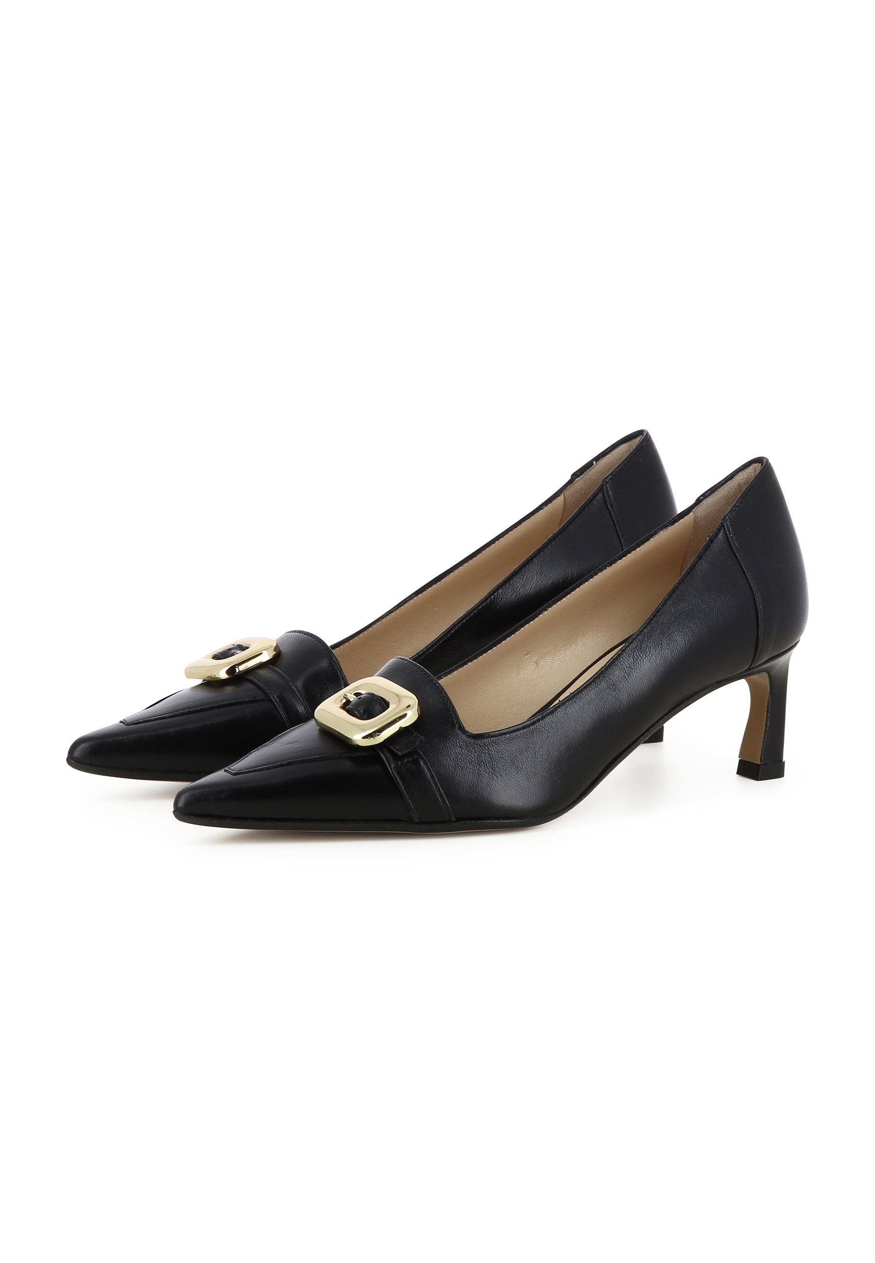 PERLA Damen Pumps  -  Glattleder Schwarz