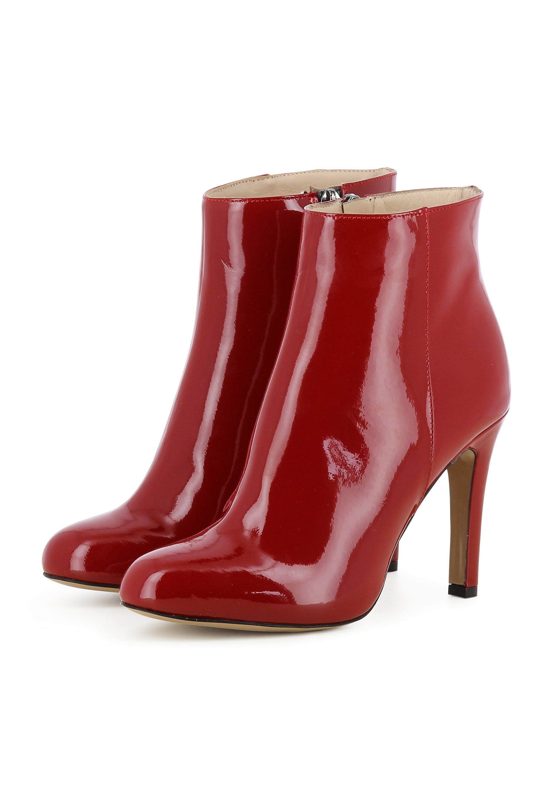 CRISTINA Damen Stiefelette  -  Lackleder Rot