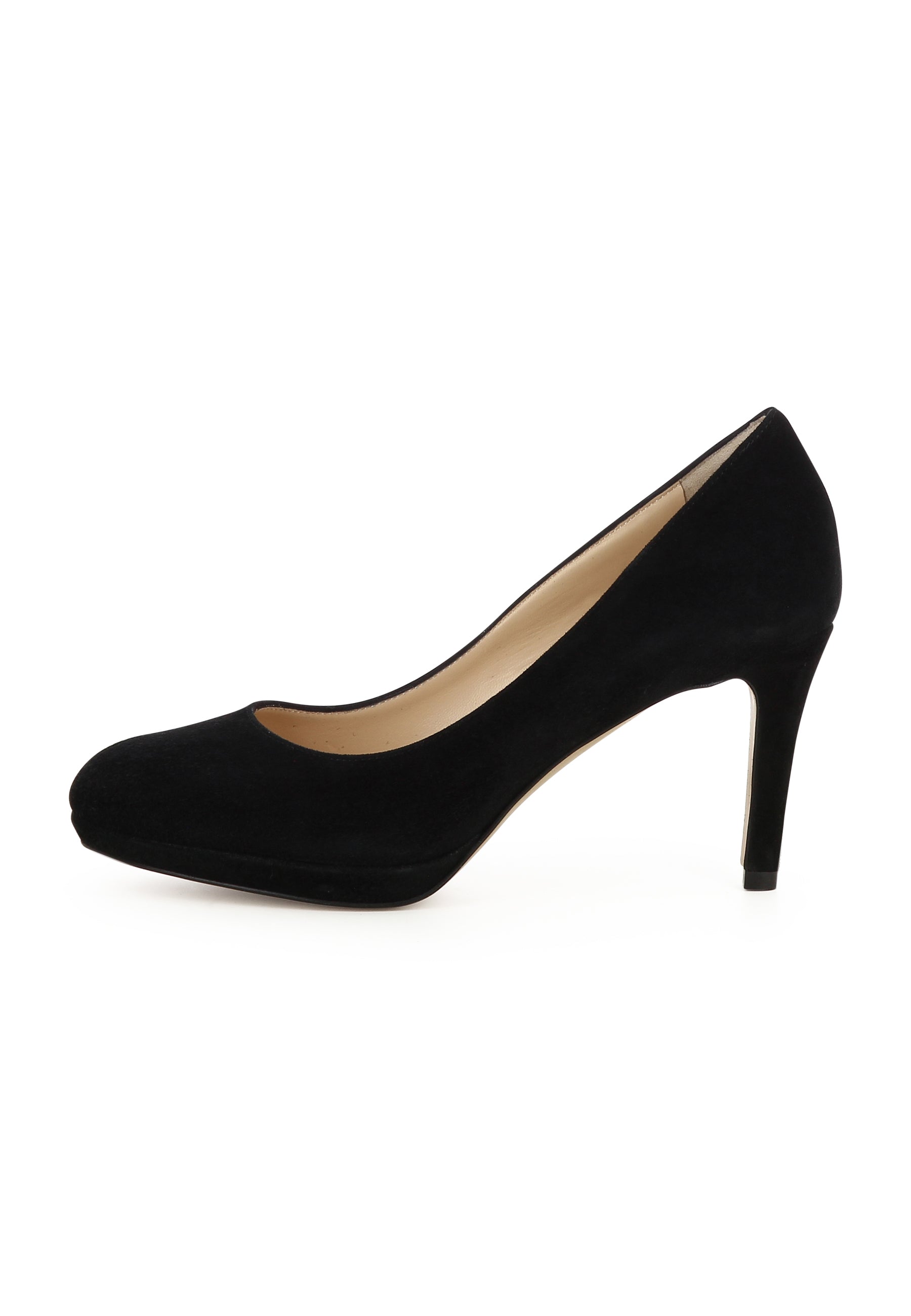 BIANCA Damen Pumps  -  Rauleder Schwarz