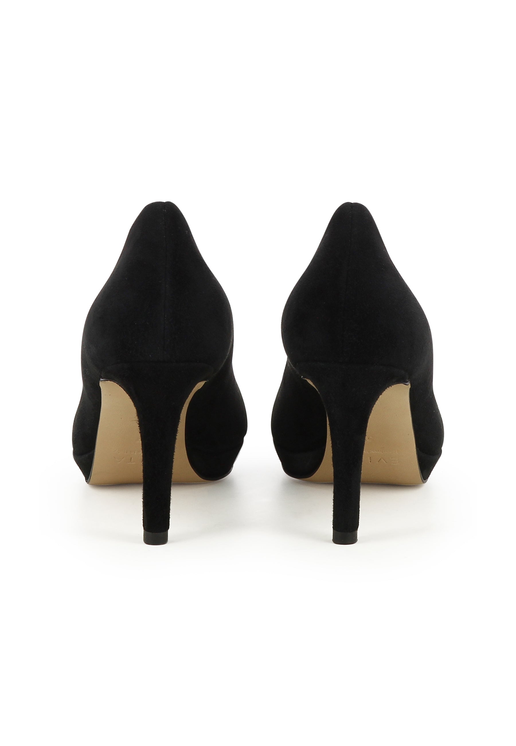 BIANCA Damen Pumps  -  Rauleder Schwarz