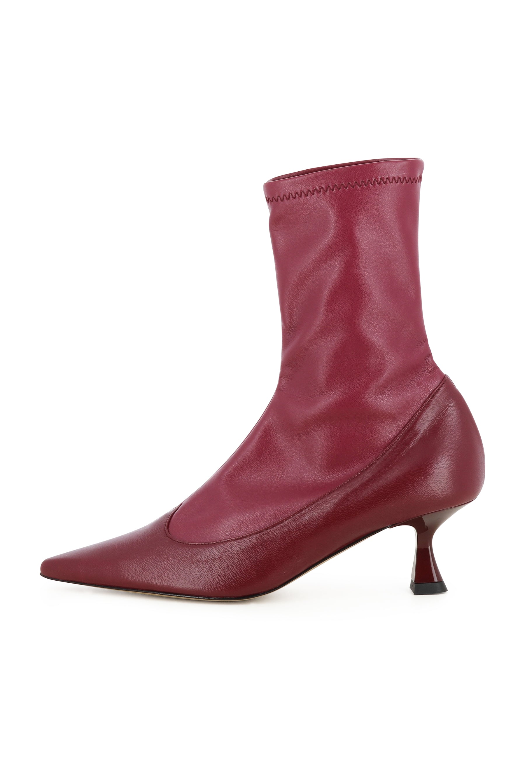 PERLA Damen Stiefelette  -  Glattleder Bordeaux