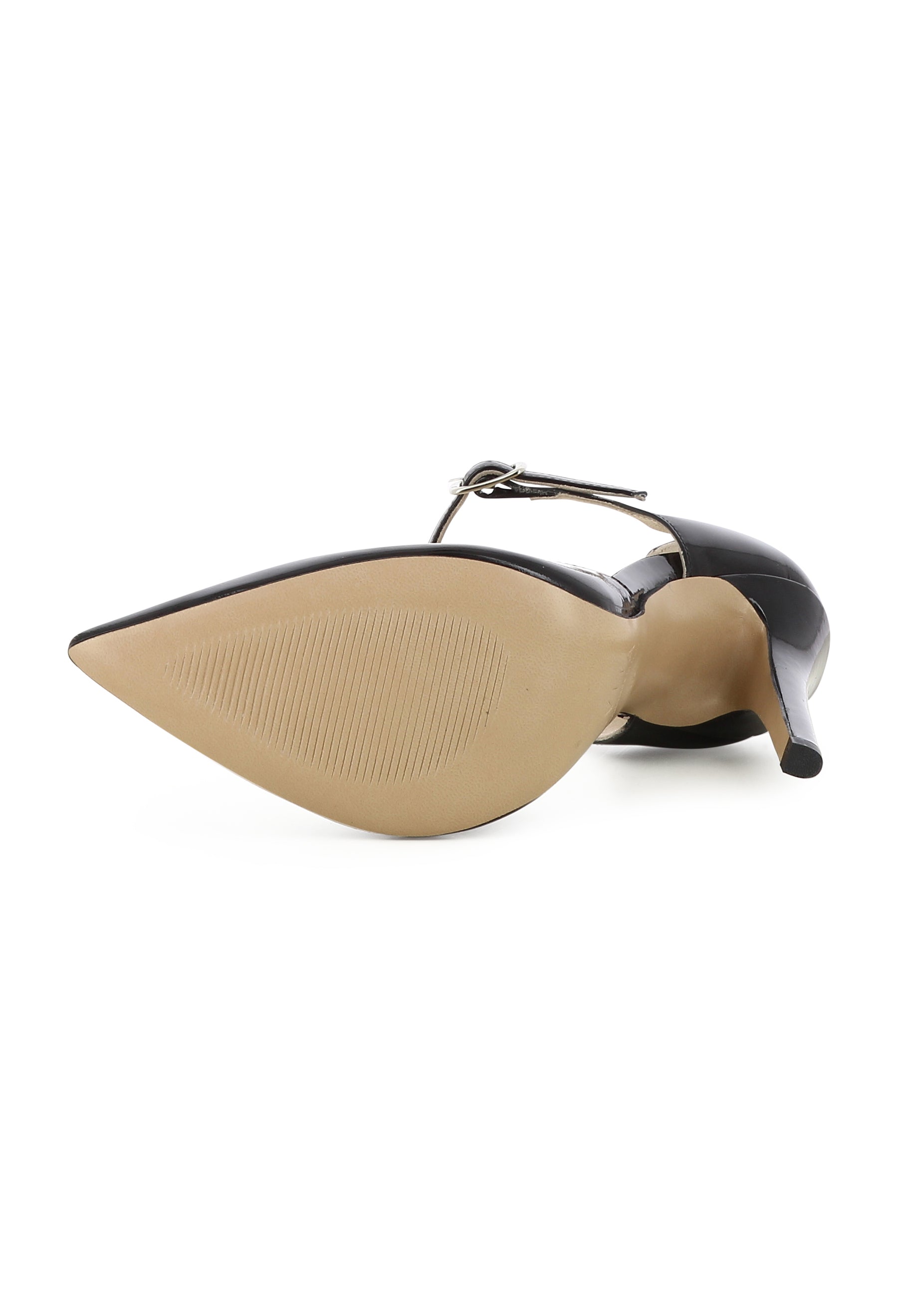 LISA Damen Pumps Halboffen  -  Lackleder Schwarz