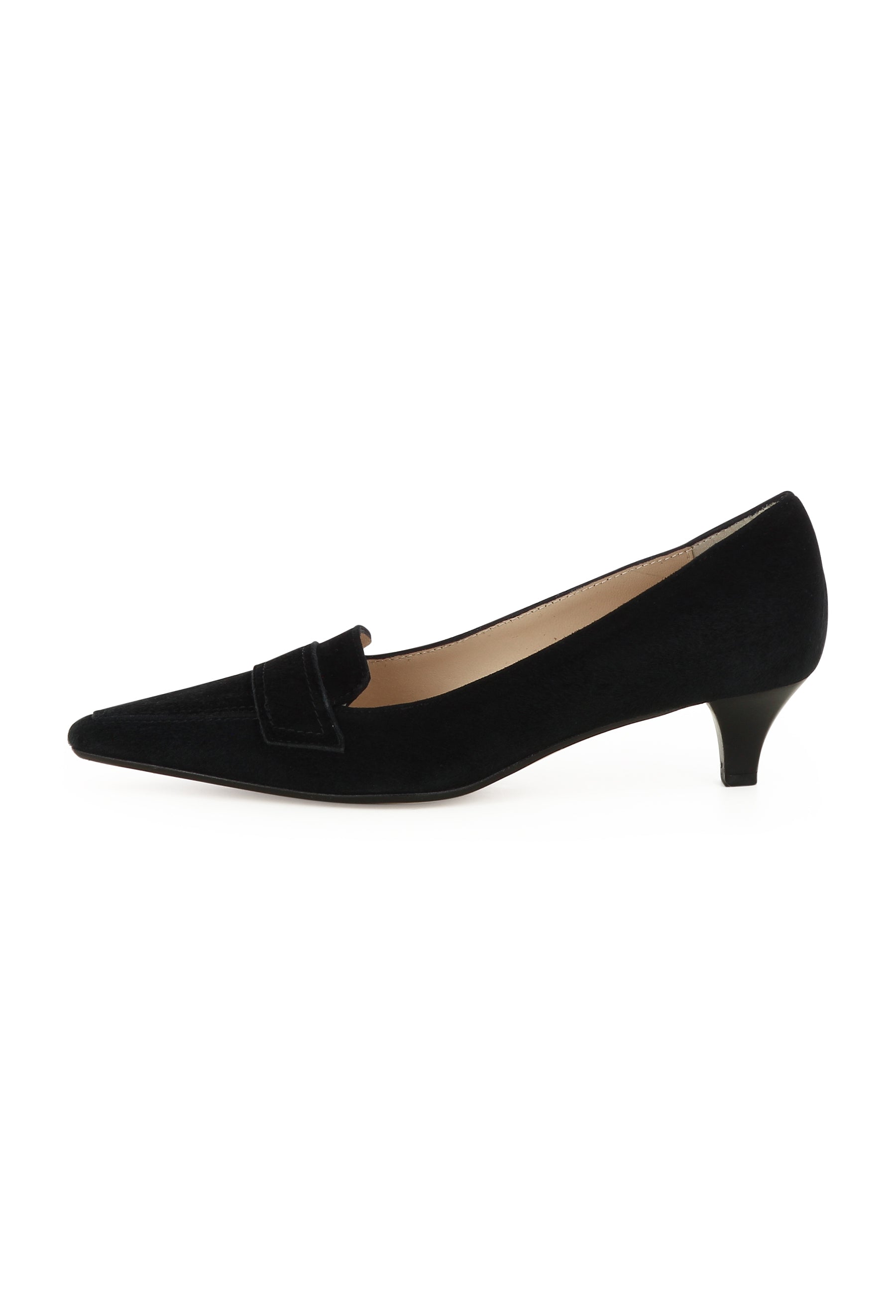 LIA Damen Pumps  -  Rauleder Schwarz
