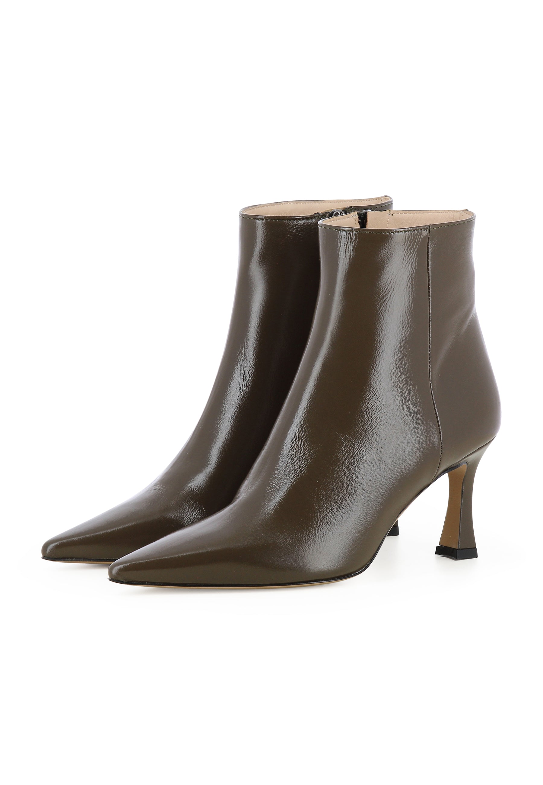 PENELOPE Damen Stiefelette  -  Lackleder Fango
