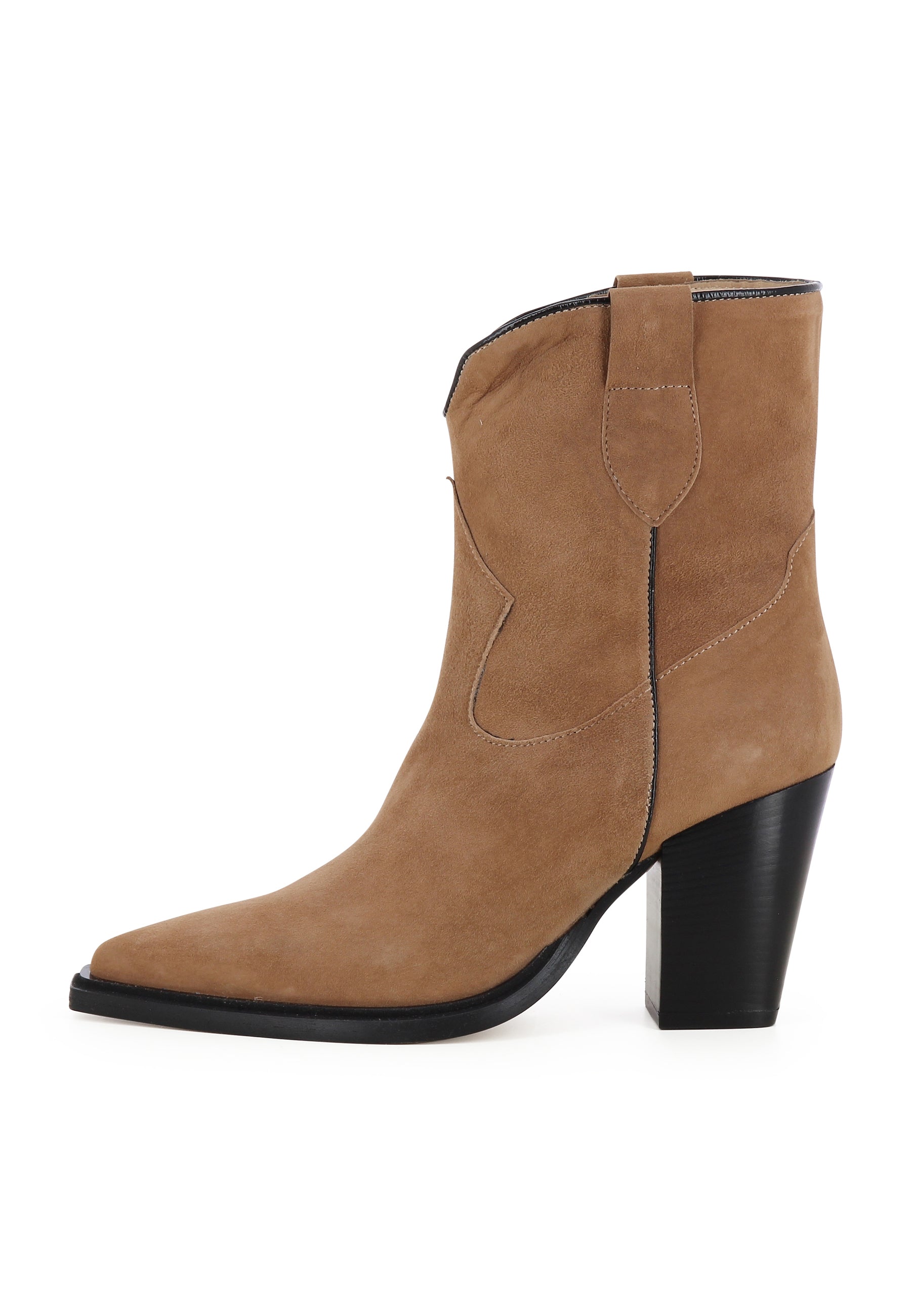 GAIA Damen Cowboy Stiefel  -  Rauleder Altrosa