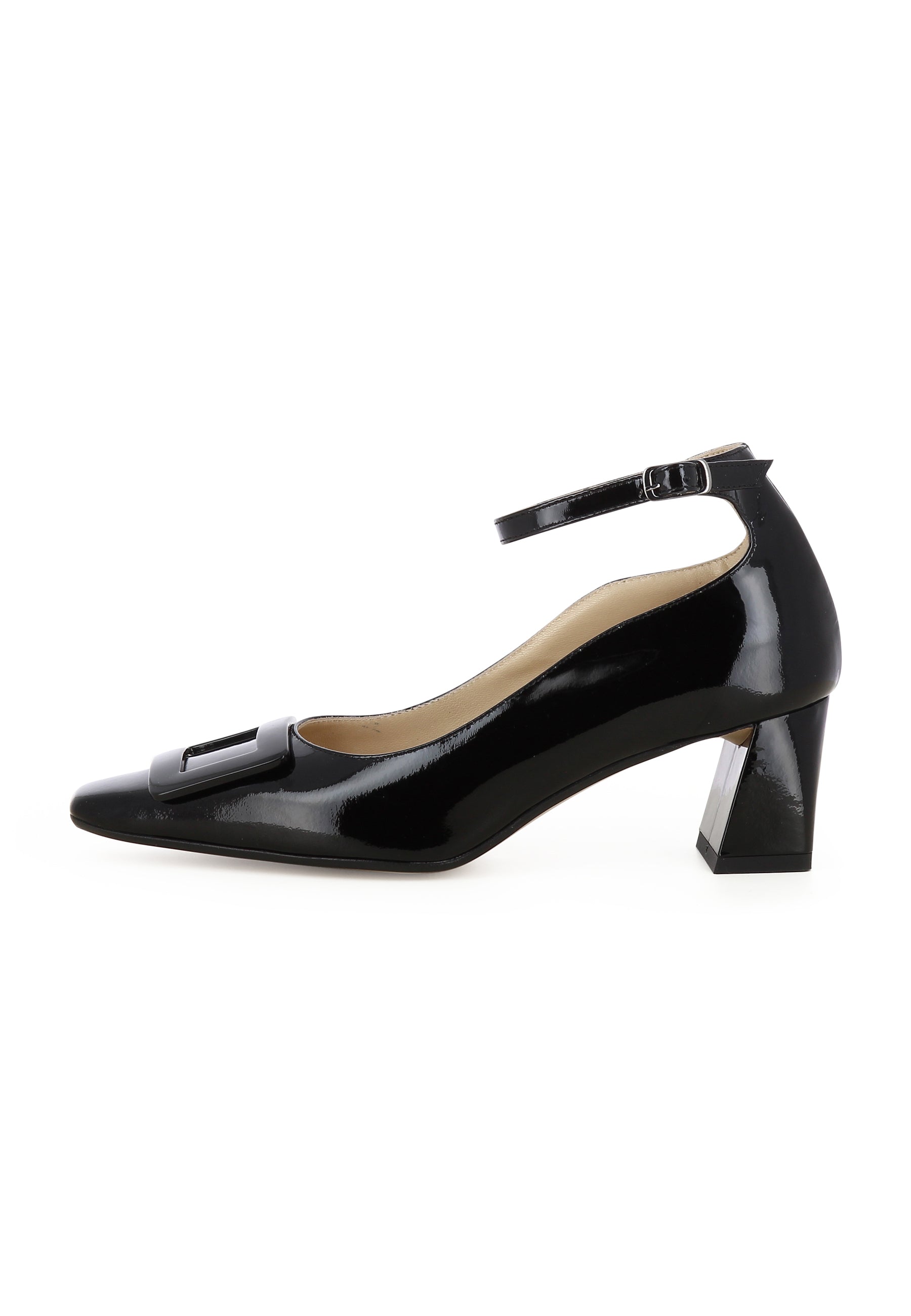 VANESSA Damen Pumps  -  Lackleder Schwarz