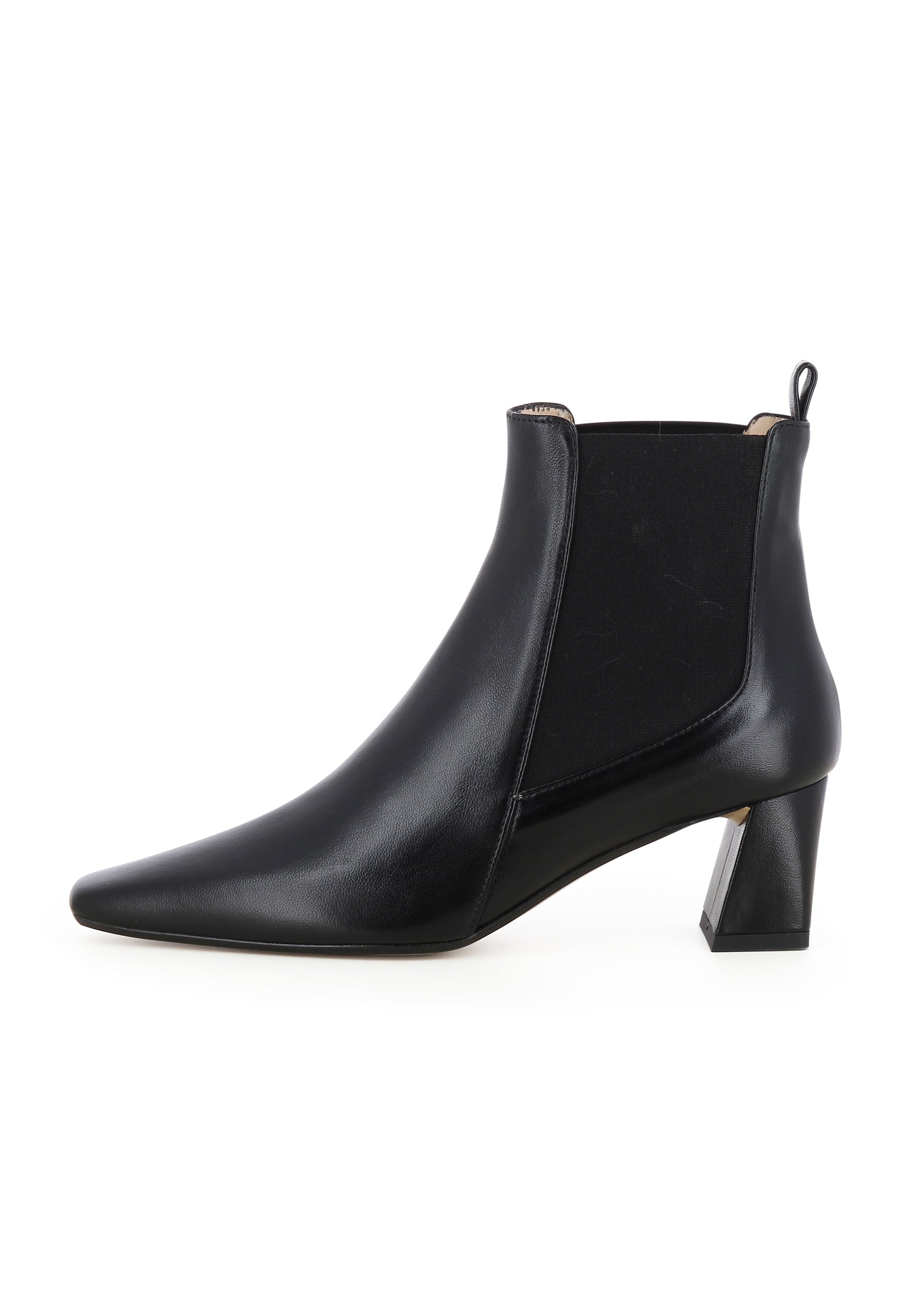 VANESSA Damen Stiefelette  -  Glattleder Schwarz