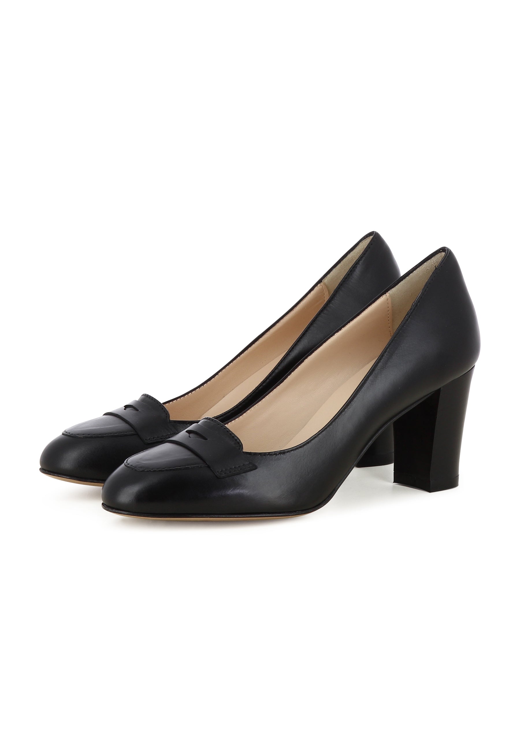 BIANCA Damen Pumps  -  Glattleder Schwarz