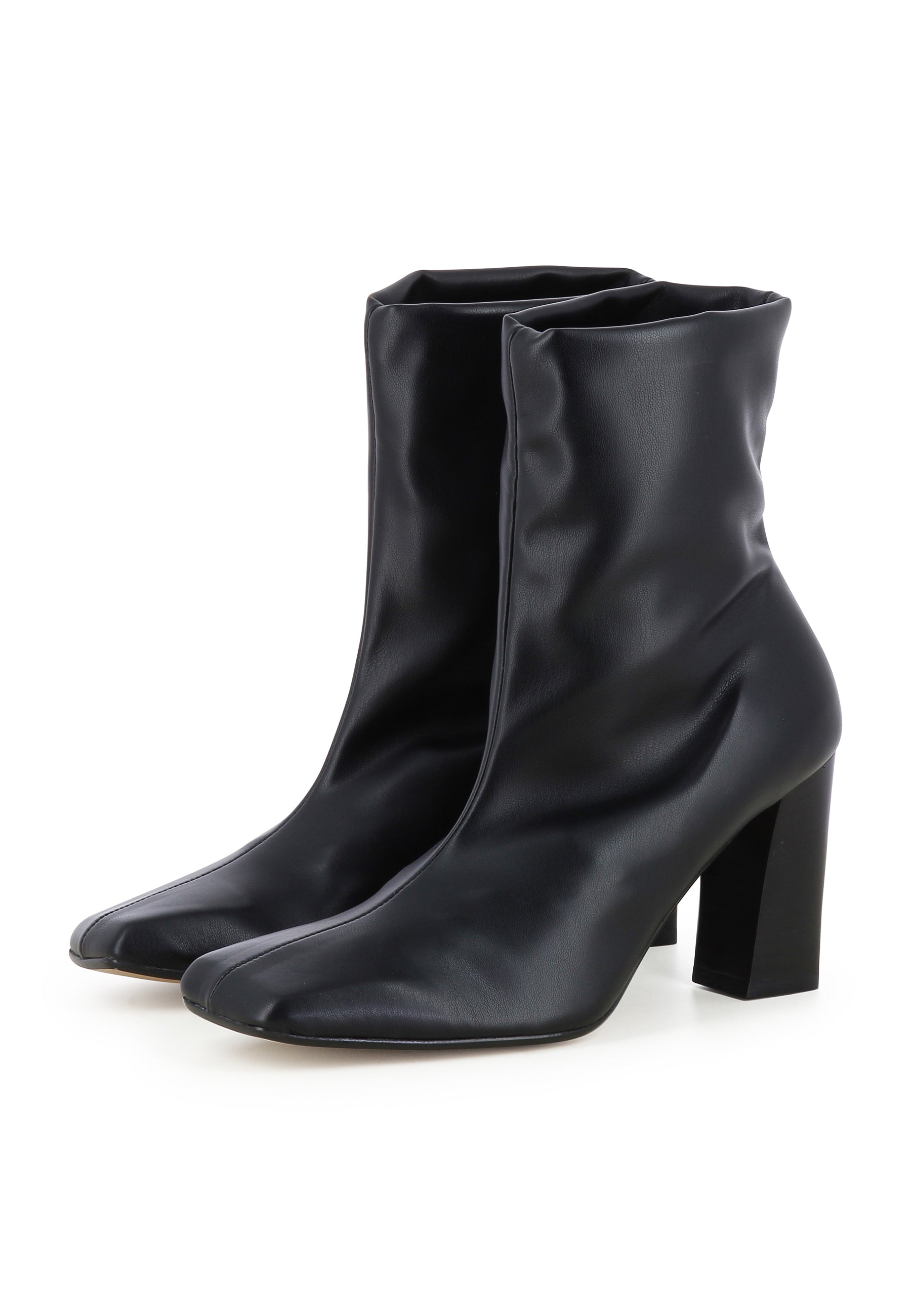 IRENE Damen Stiefelette  -  Glattleder Schwarz