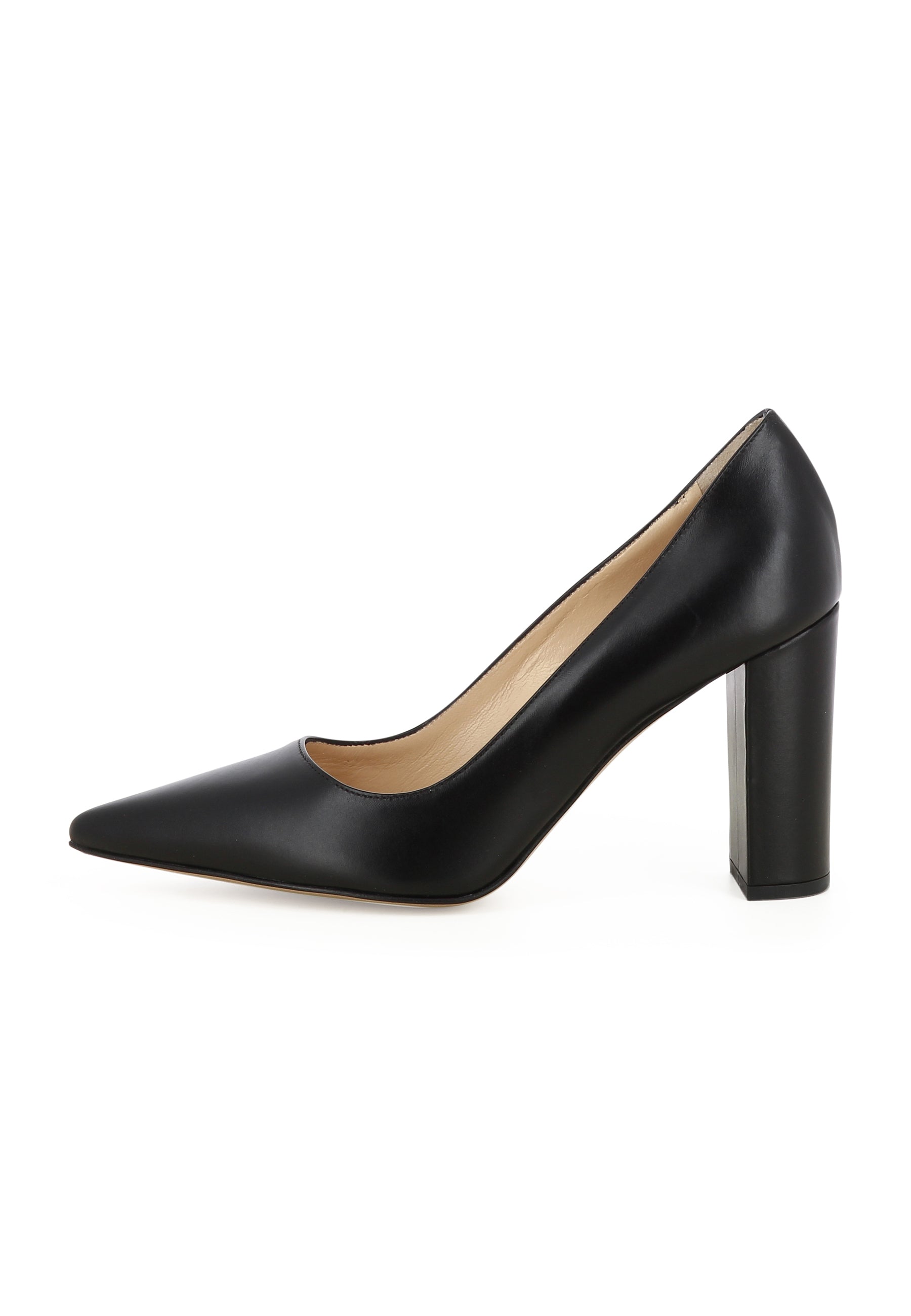 NATALIA Damen Pumps  -  Glattleder Schwarz