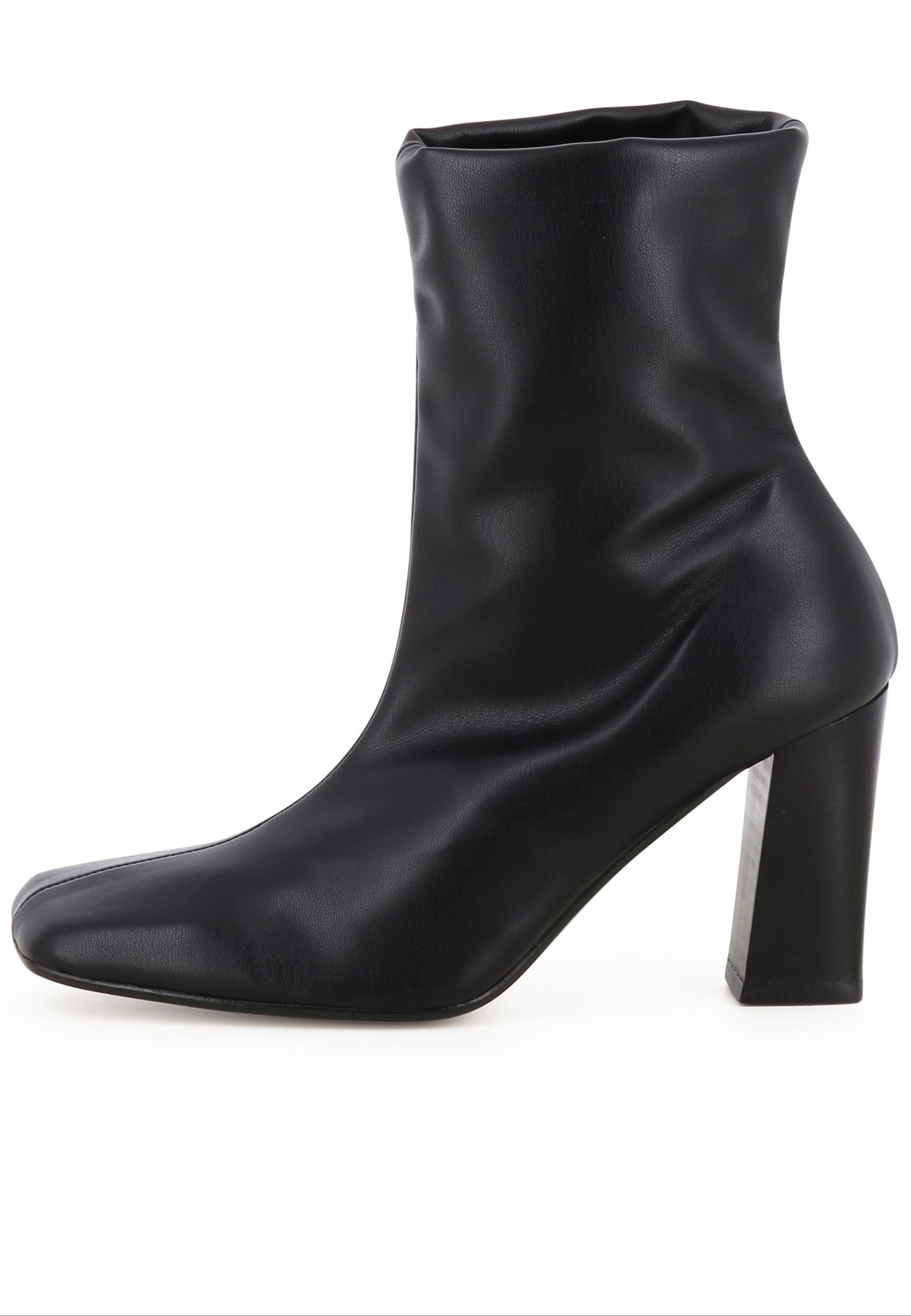 IRENE Damen Stiefelette  -  Glattleder Schwarz