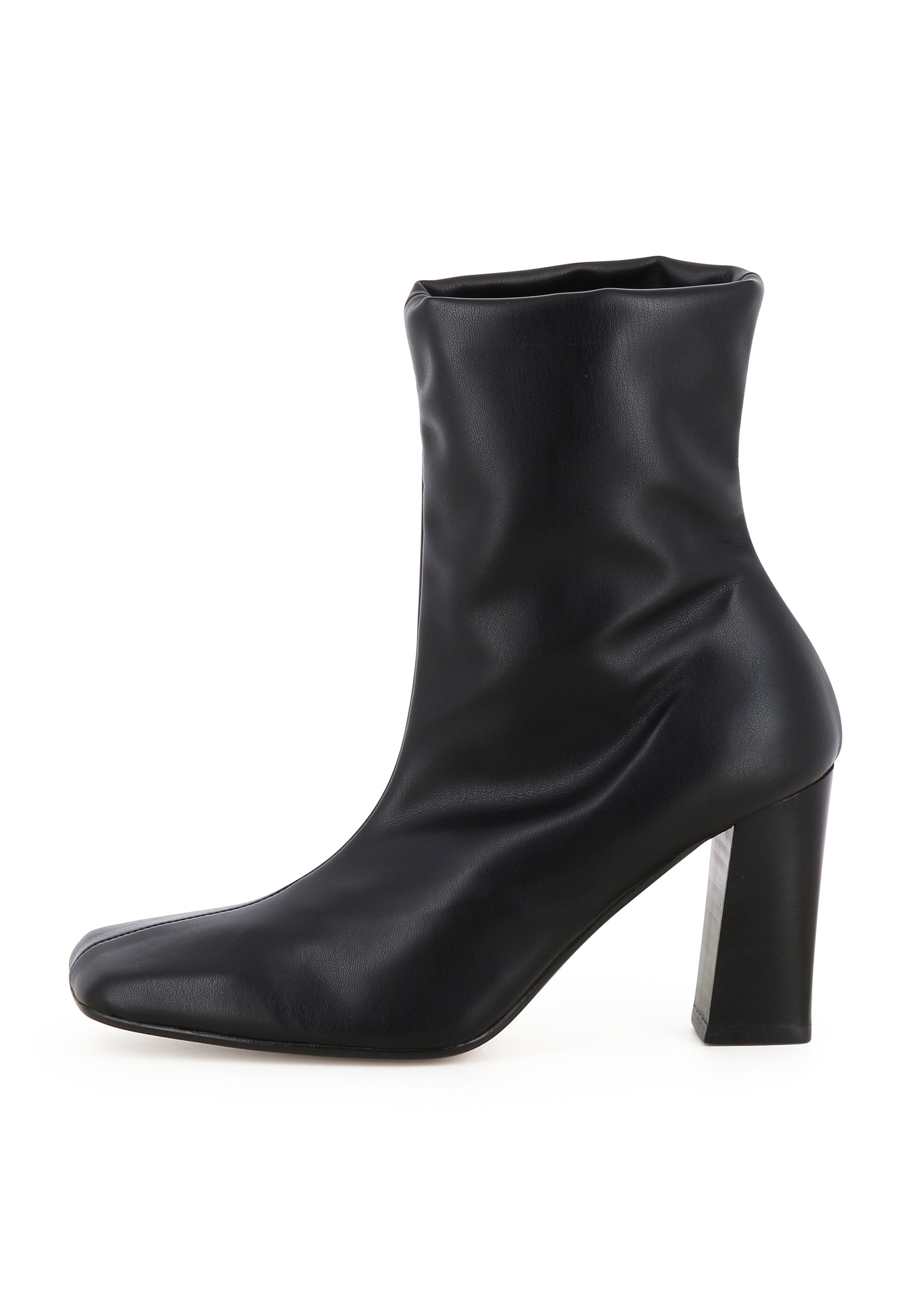 IRENE Damen Stiefelette  -  Glattleder Schwarz
