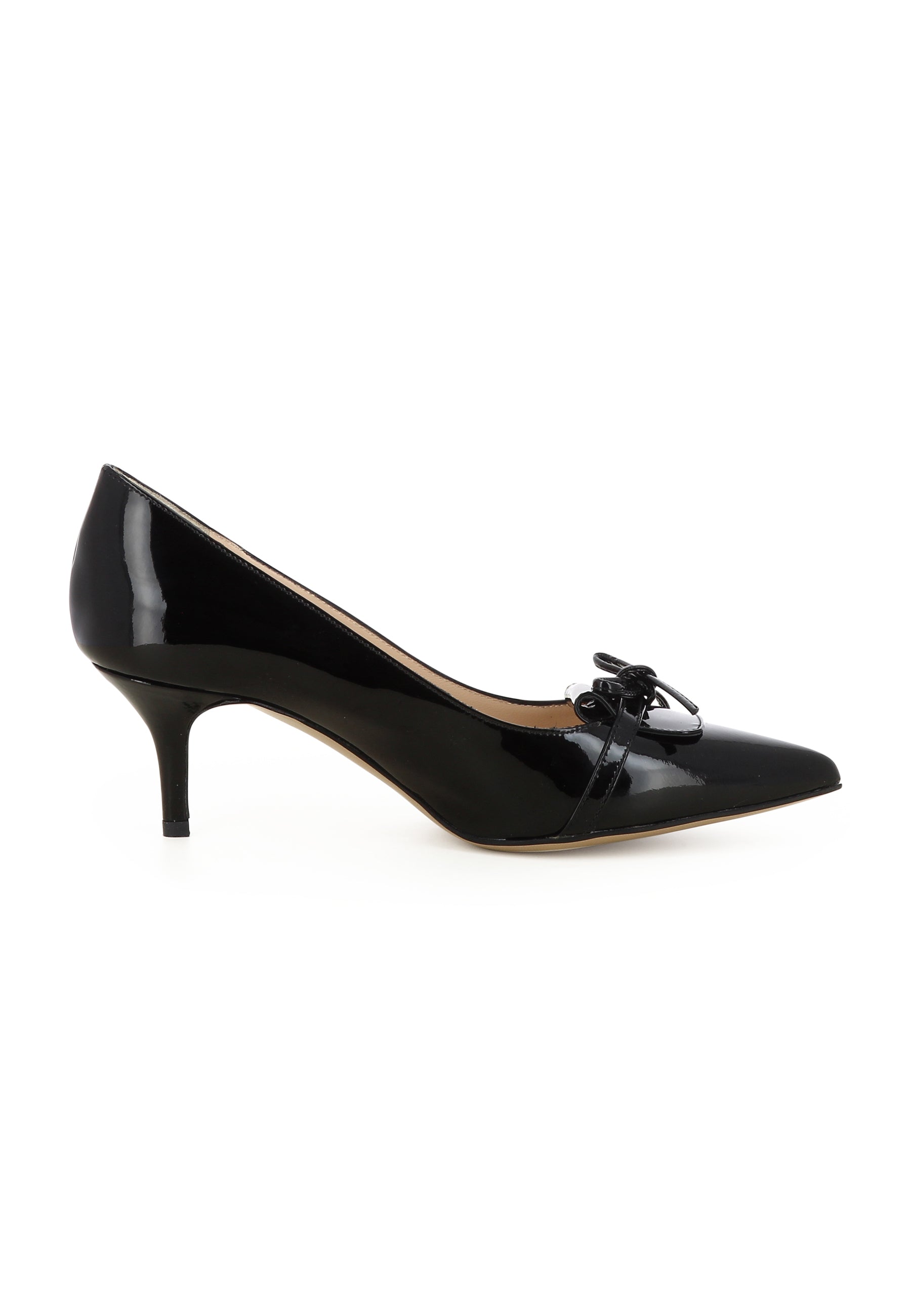 GIULIA Damen Pumps  -  Lackleder Schwarz