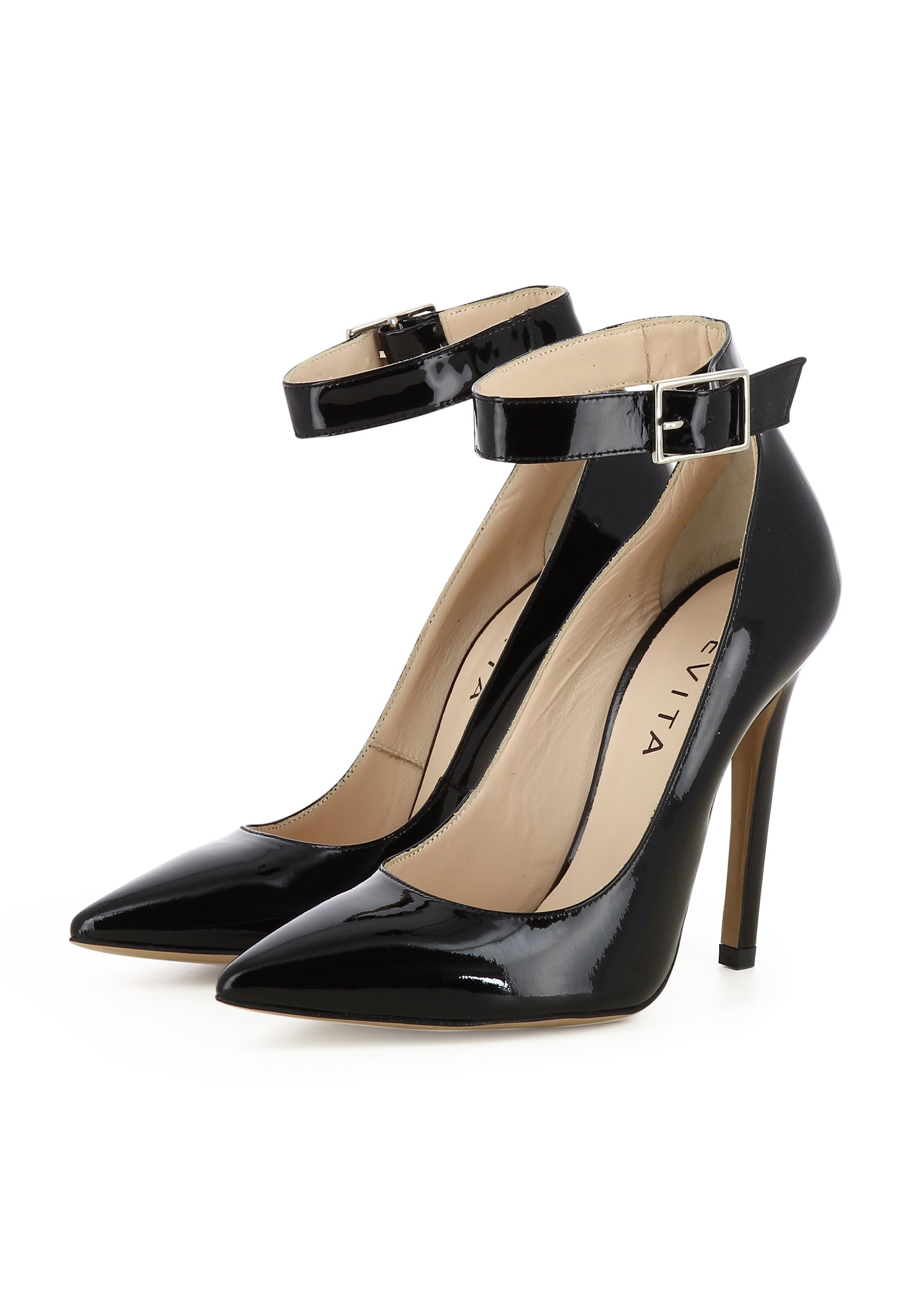 LISA Damen Pumps  -  Lackleder Schwarz