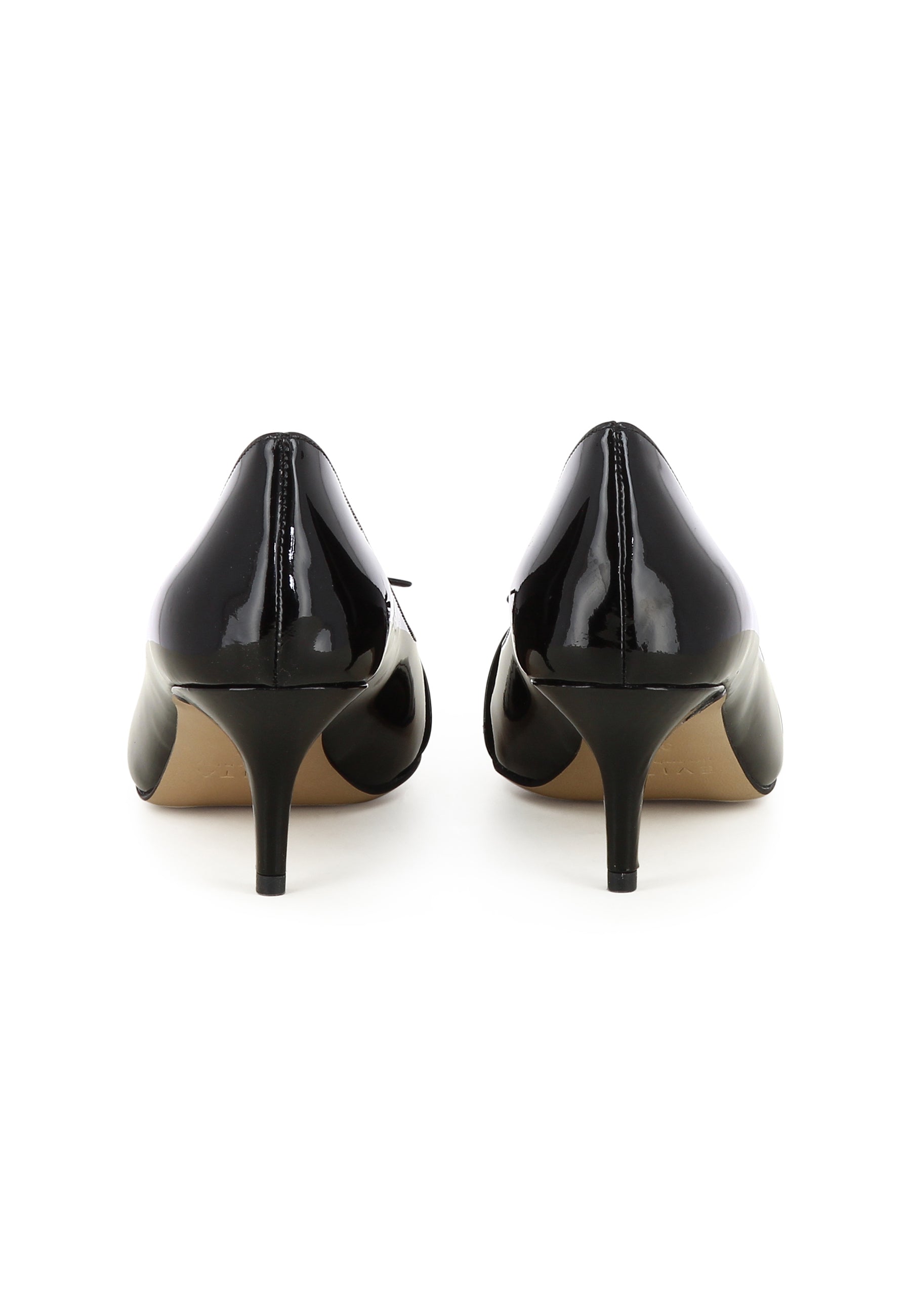 GIULIA Damen Pumps  -  Lackleder Schwarz