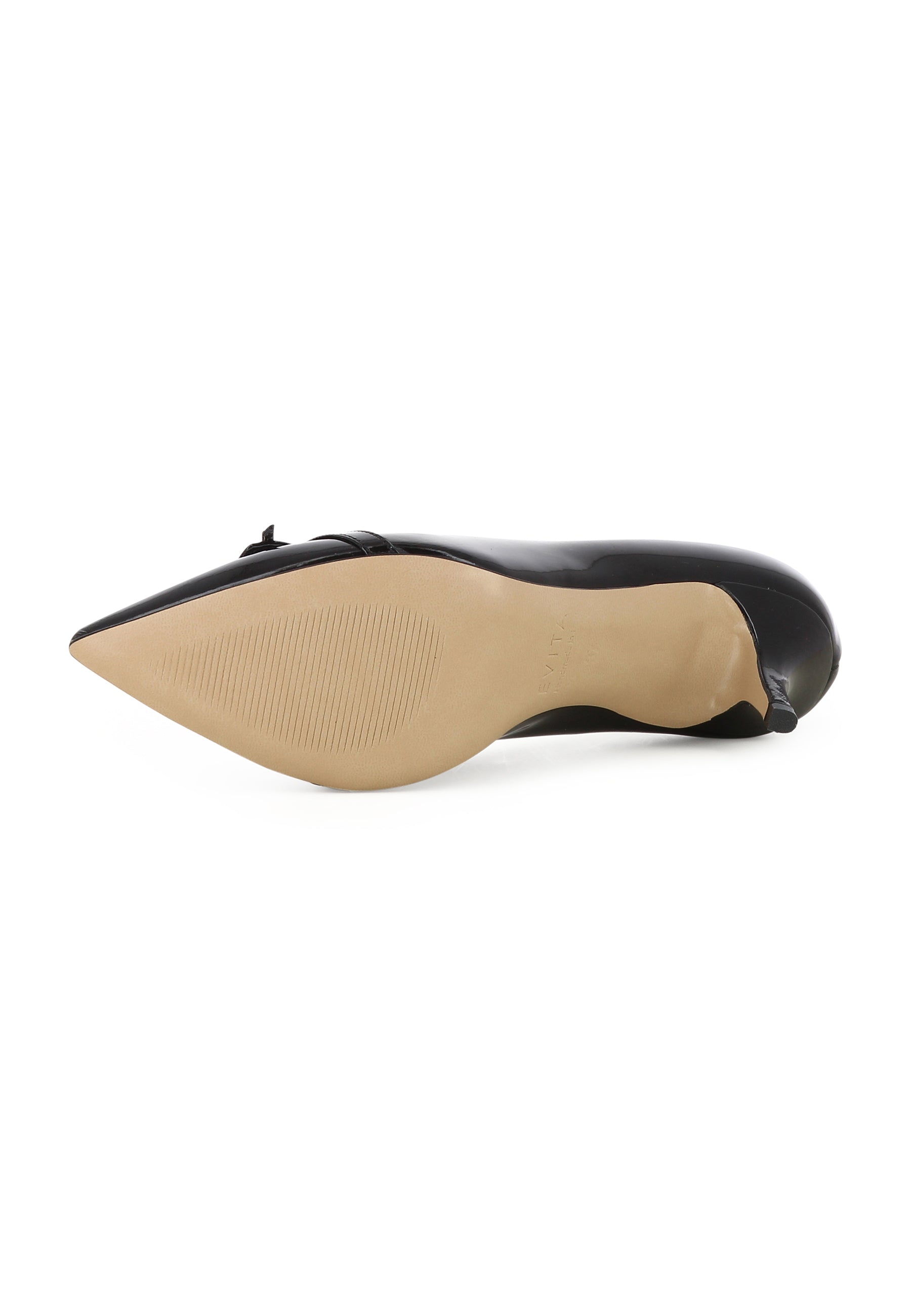 GIULIA Damen Pumps  -  Lackleder Schwarz