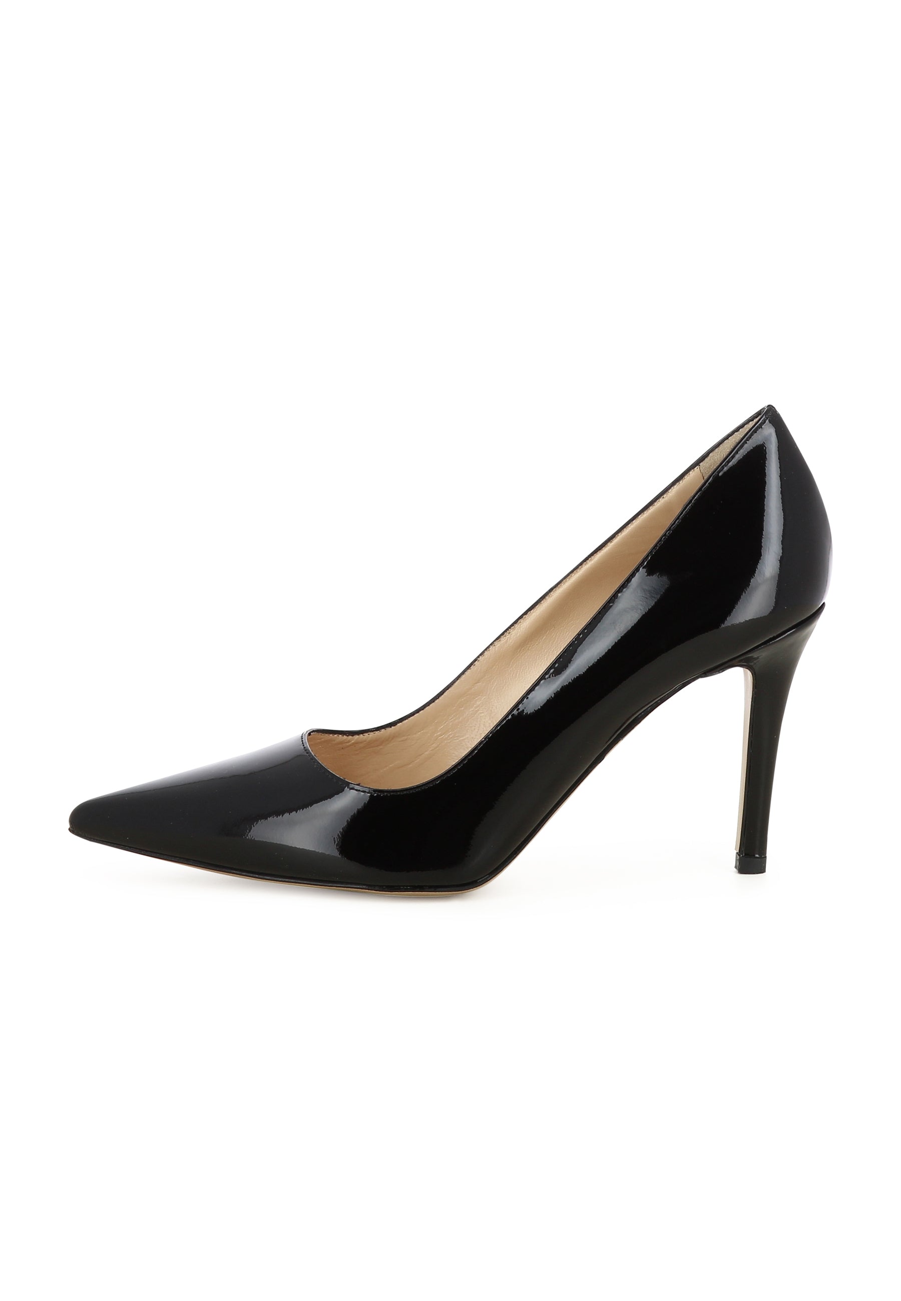 NATALIA Damen Pumps  -  Lackleder Schwarz