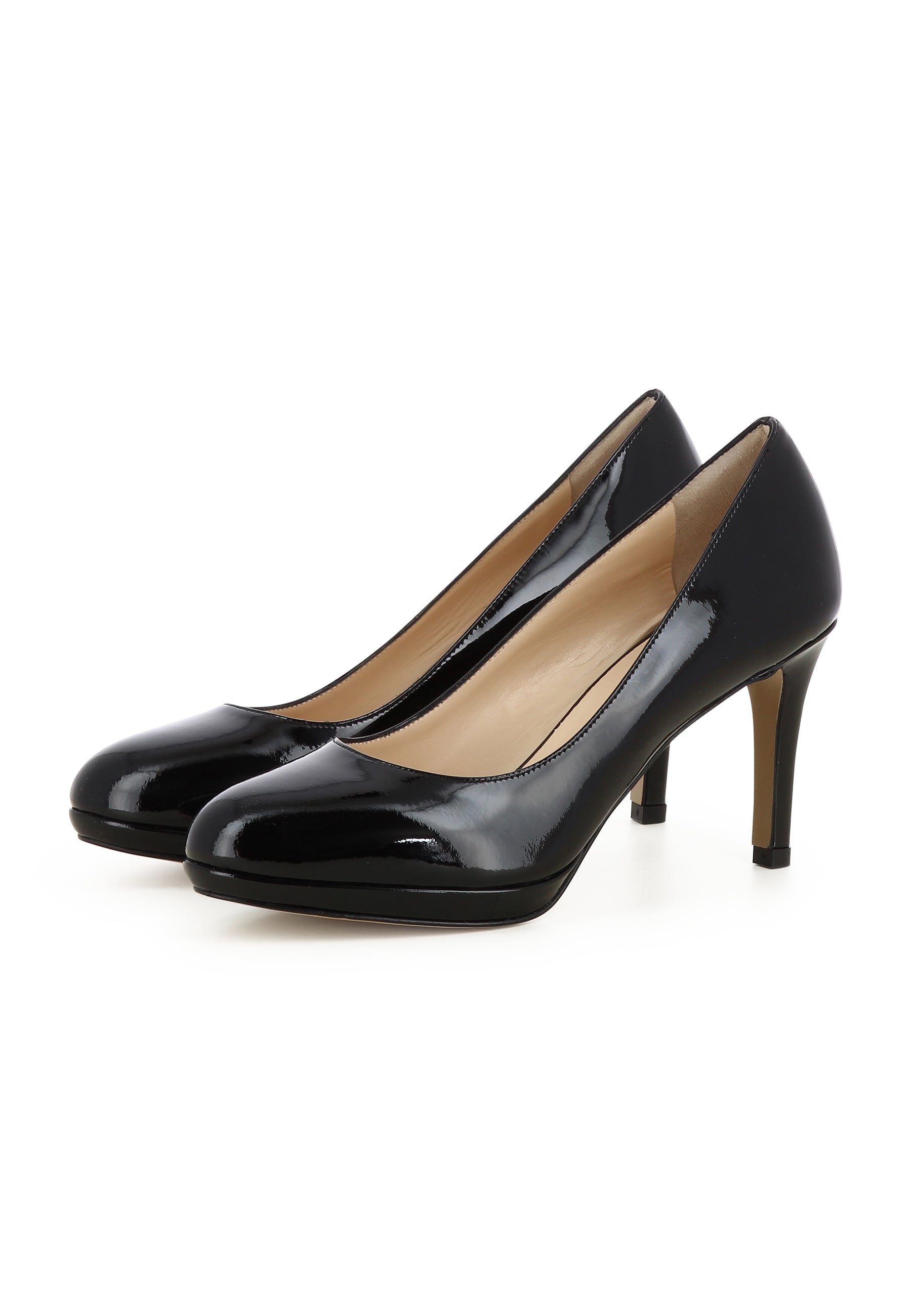 BIANCA Damen Pumps  -  Lackleder Schwarz
