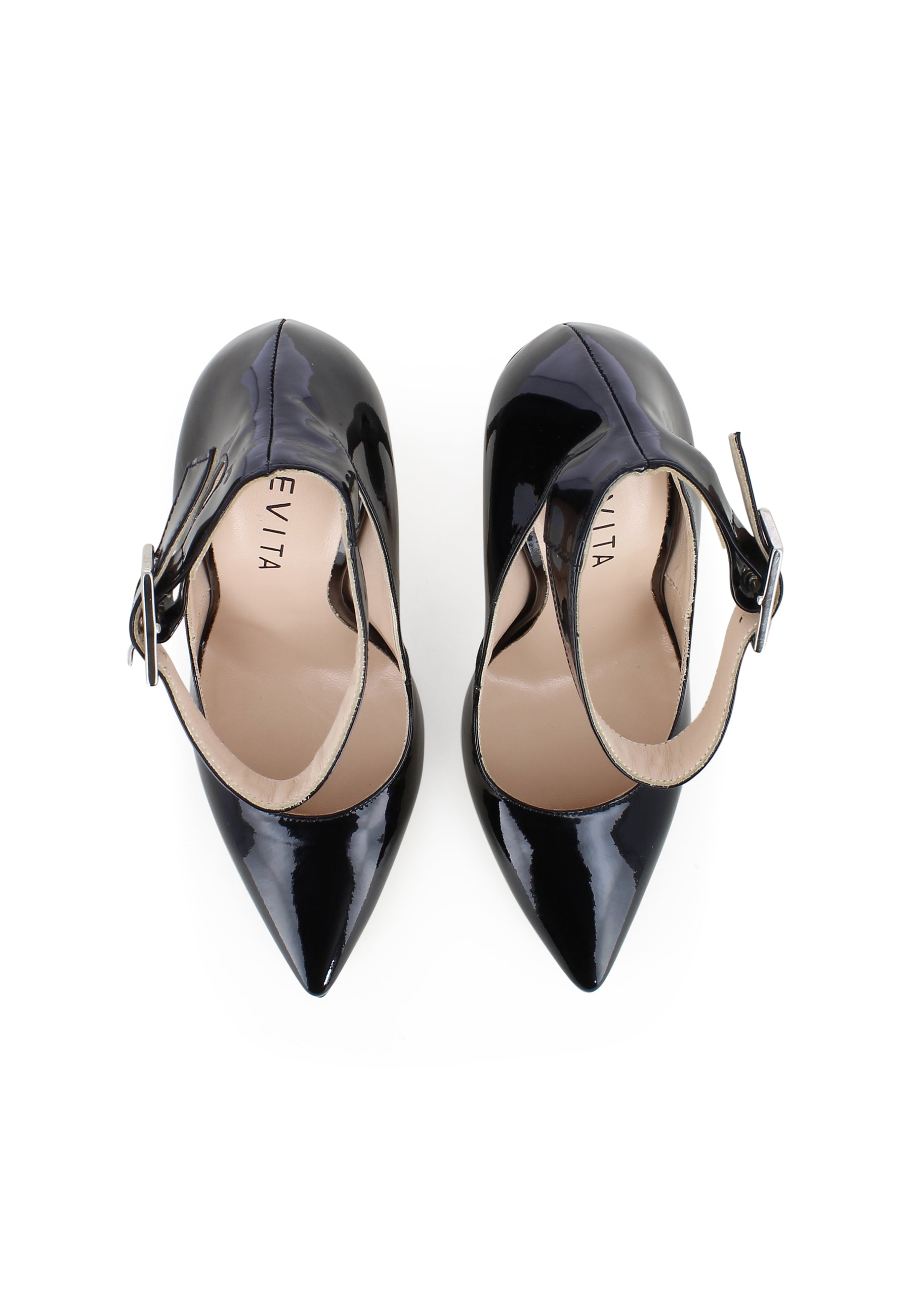 LISA Damen Pumps  -  Lackleder Schwarz