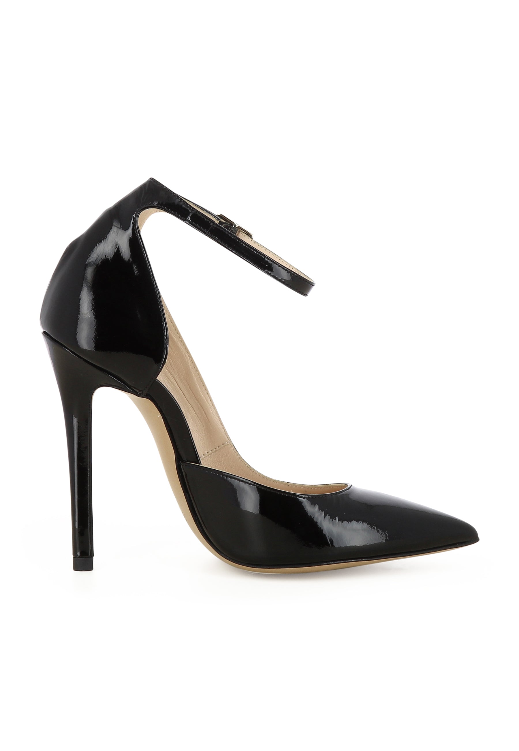 LISA Women's Pumps Semi-Open - Patent Leather Black