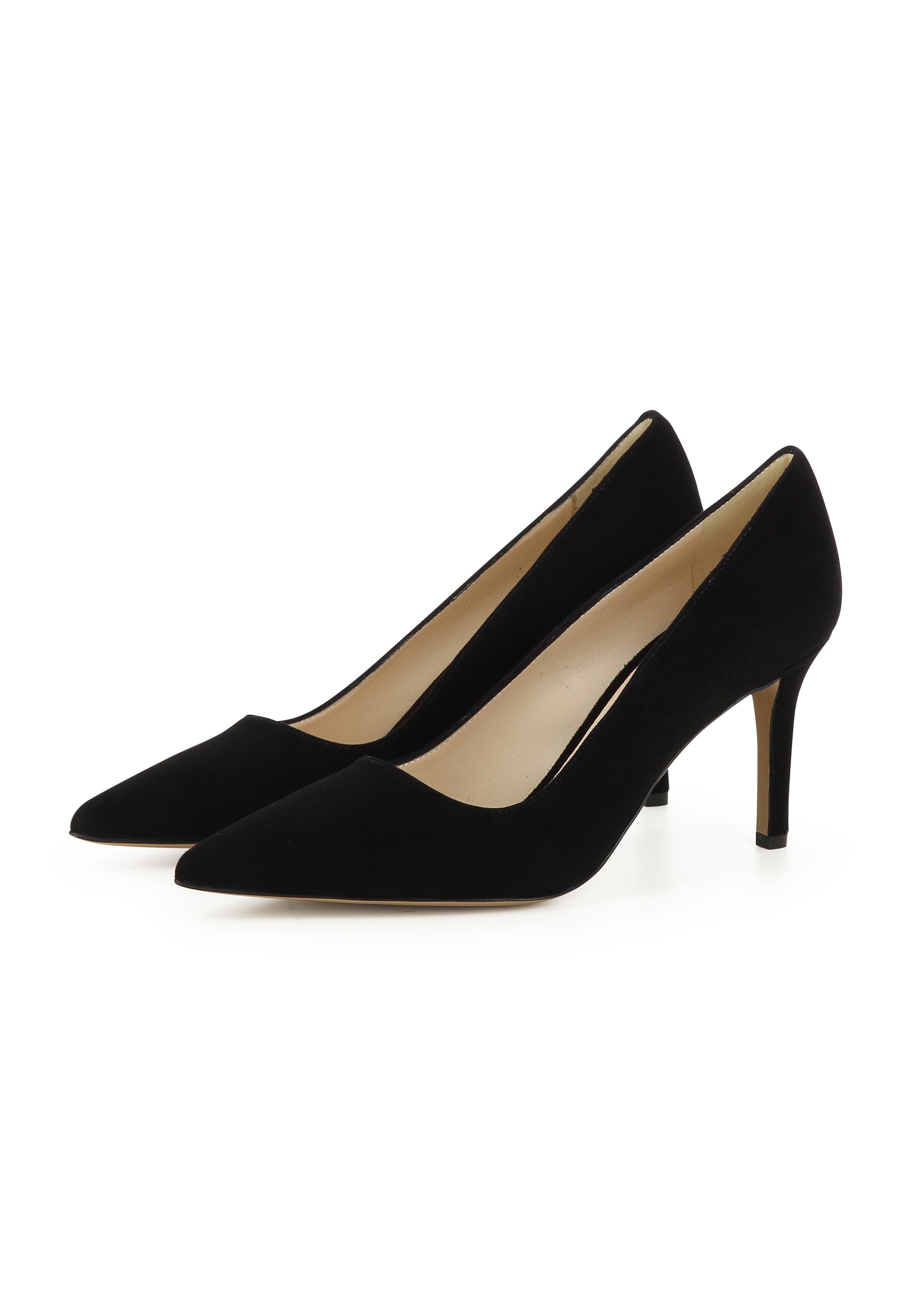 JESSICA Damen Pumps  -  Rauleder Schwarz