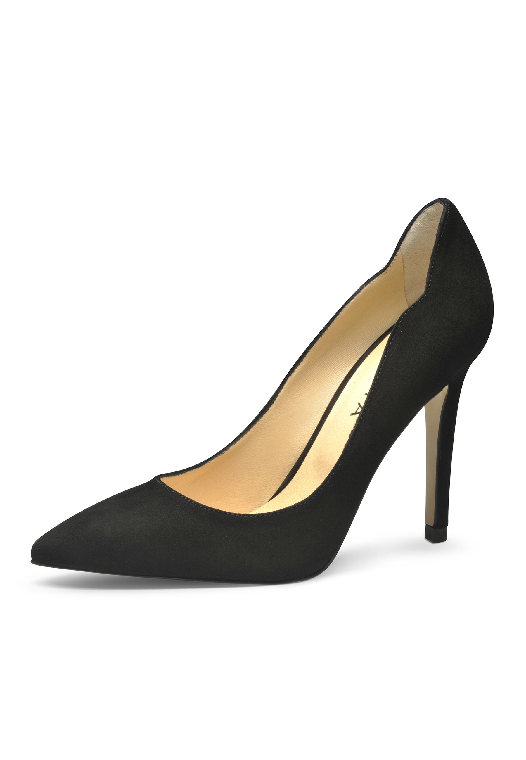 ALINA Damen Pumps  -  Rauleder Schwarz