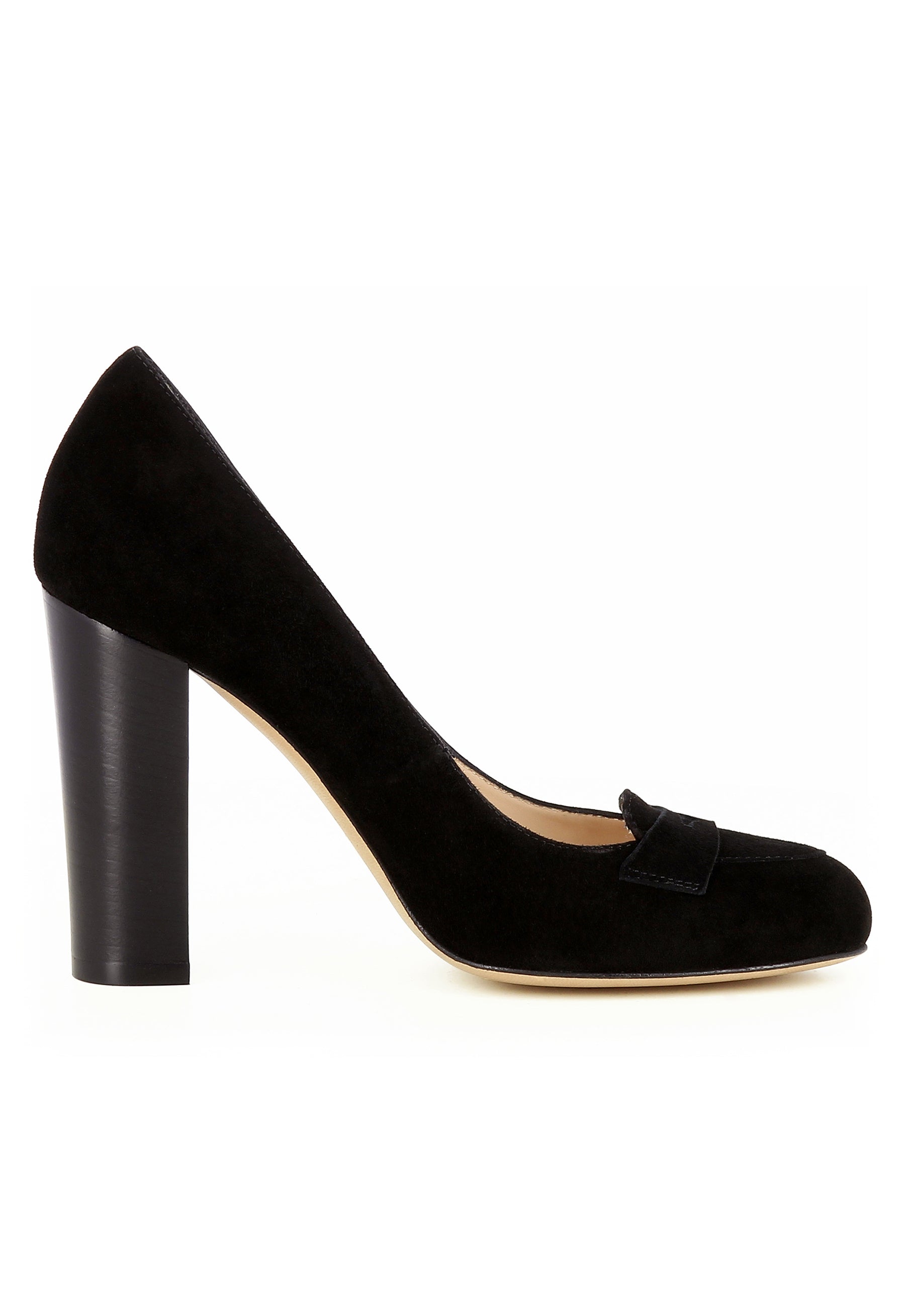 CRISTINA Damen Pumps  -  Rauleder Schwarz