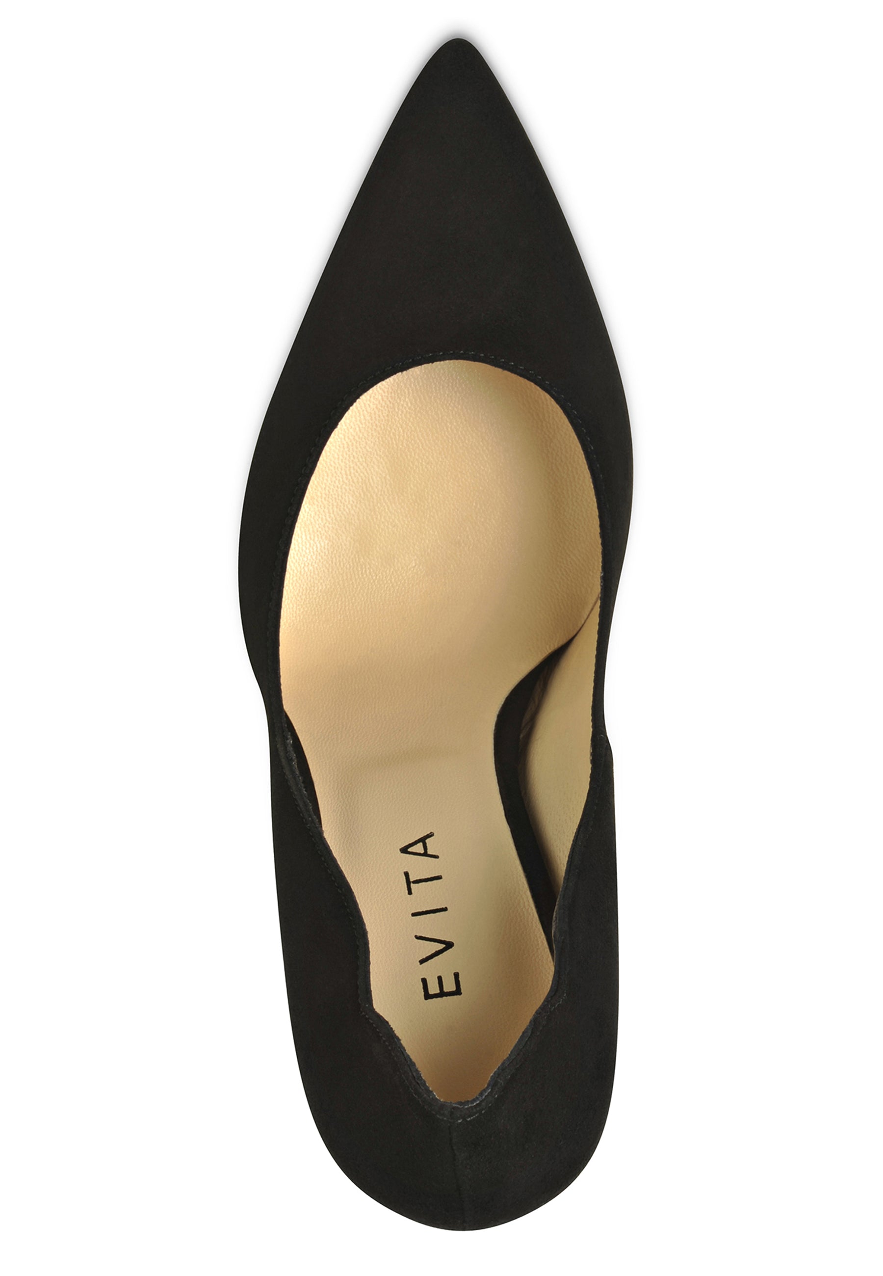 ALINA Damen Pumps  -  Rauleder Schwarz