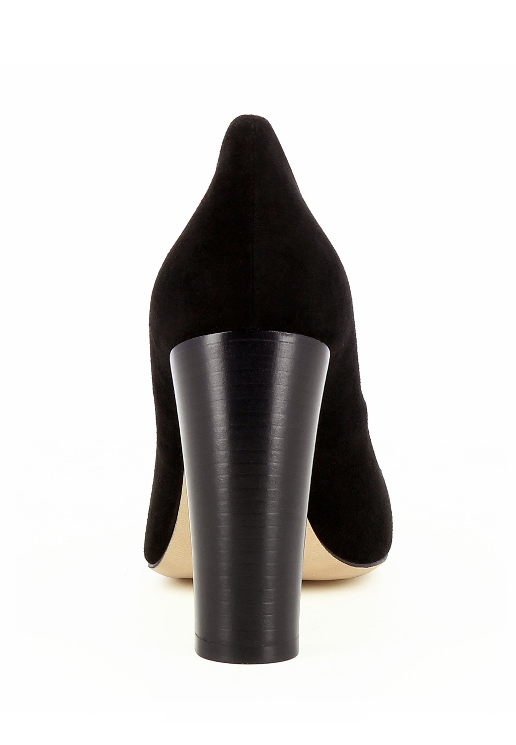 CRISTINA Damen Pumps  -  Rauleder Schwarz