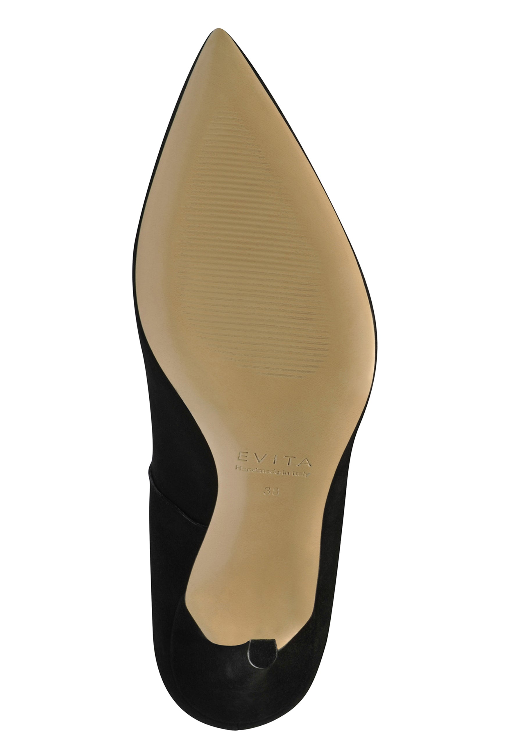 ALINA Damen Pumps  -  Rauleder Schwarz