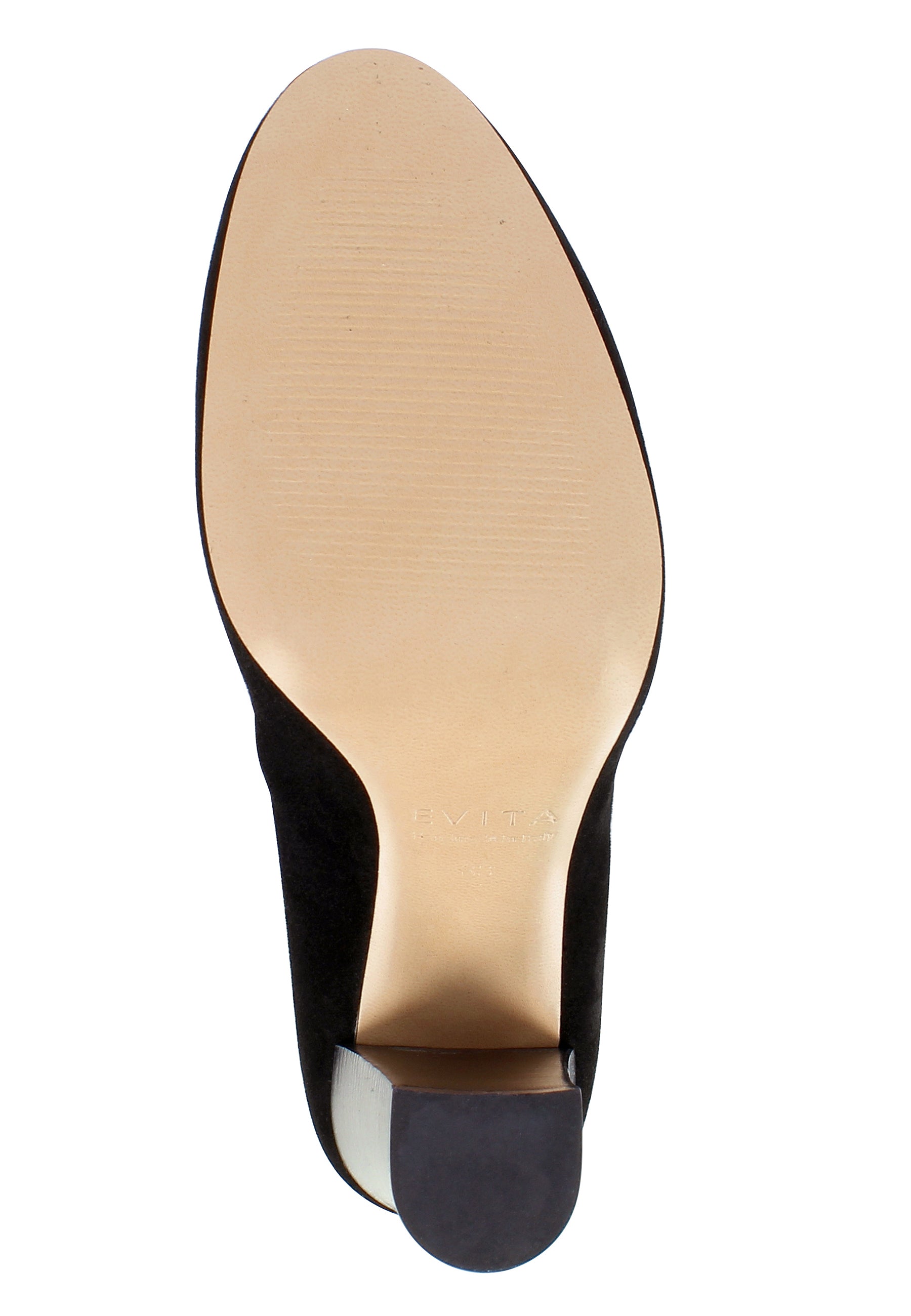 CRISTINA Damen Pumps  -  Rauleder Schwarz