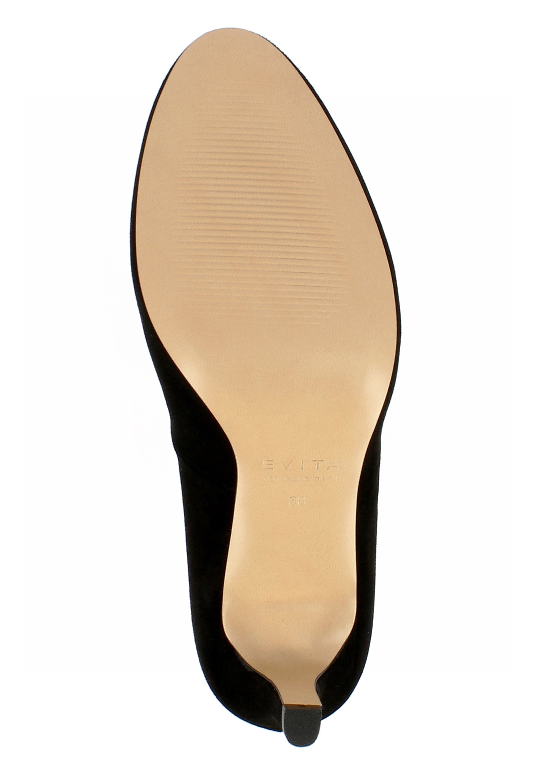 BIANCA Damen Pumps  -  Rauleder Schwarz