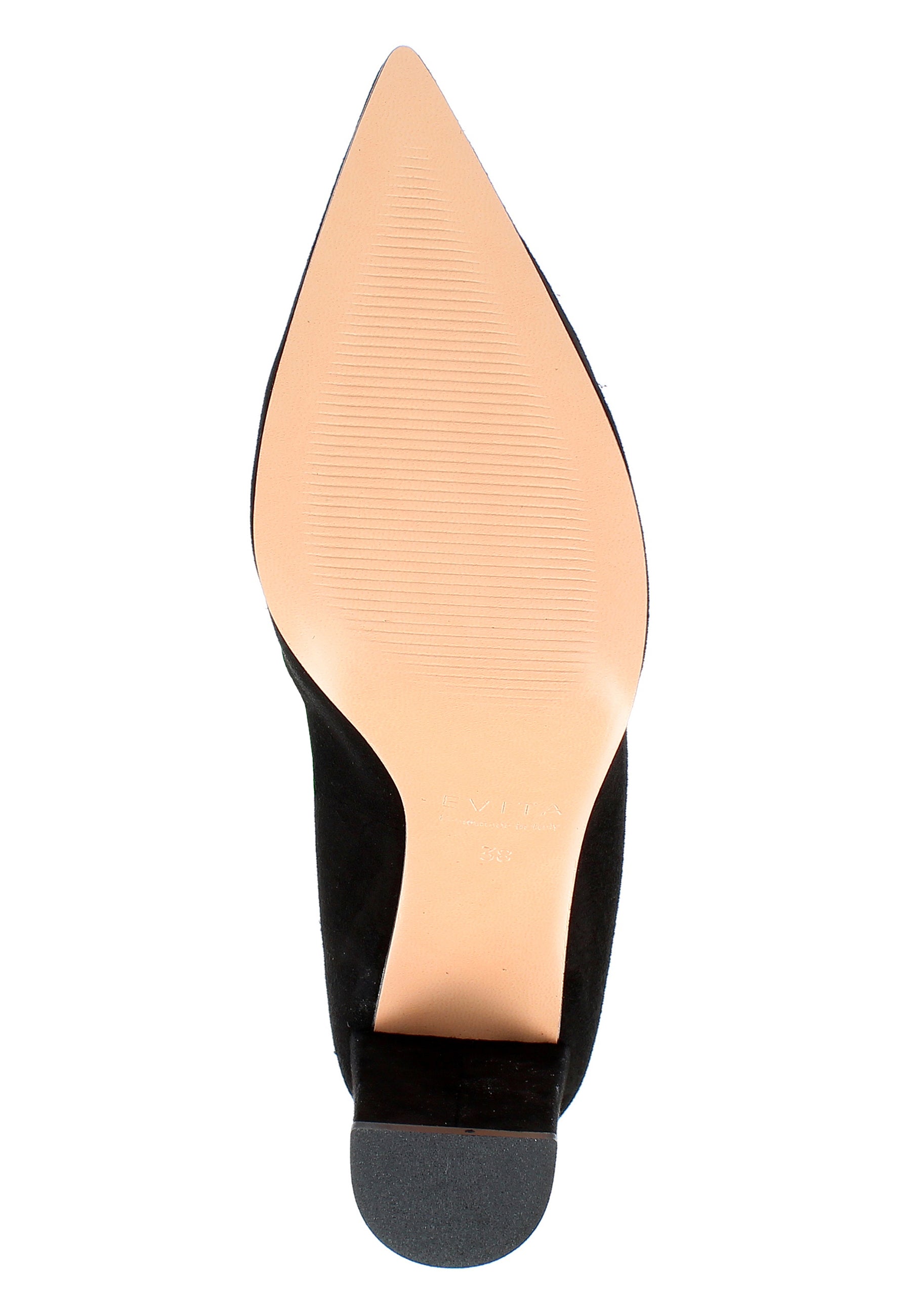 JESSICA Damen Pumps  -  Rauleder Schwarz