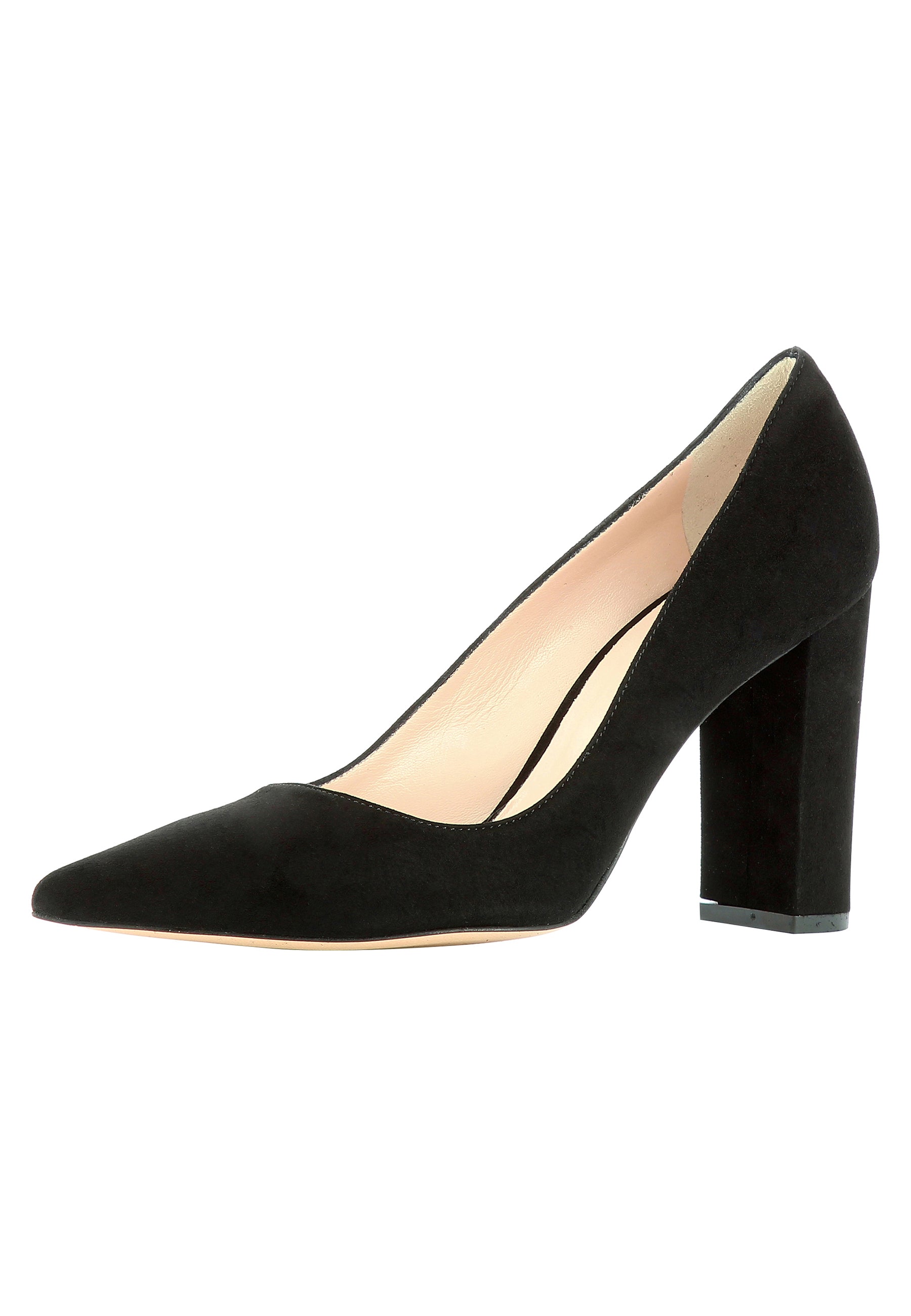 NATALIA Damen Pumps  -  Rauleder Schwarz